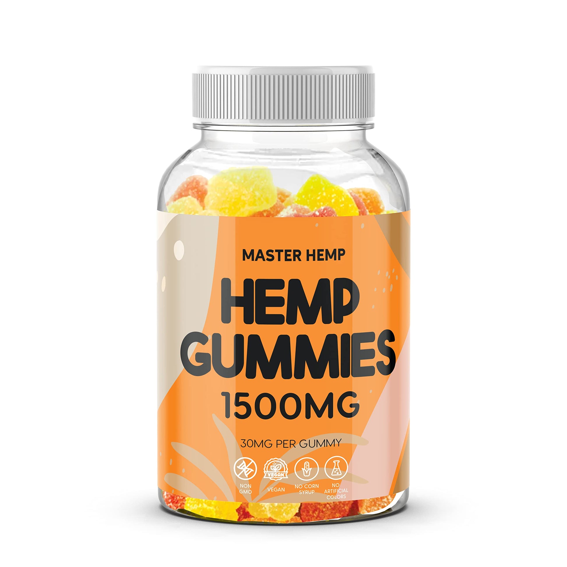 Mayan Labs Organic Hemp Gummies Advanced Extra Strength - High Potency Best Sleep Gummy for Adults - Low Sugar Candy Zero CBD Oil, Made in USA, 50 Gummies