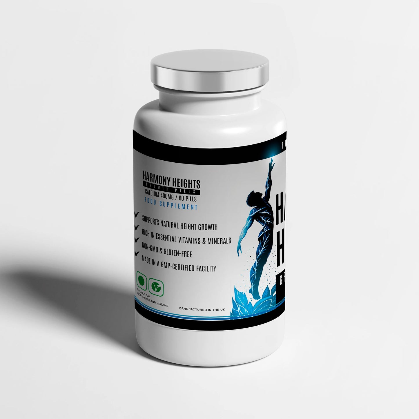 Harmony Heights Growth Pills - Gain Height Enhancing Pill, 60 Tablets