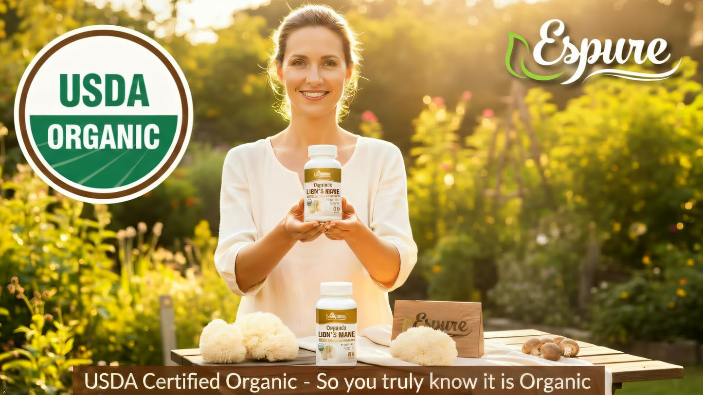 Espure Organic Lion's Mane Capsules 60 Count