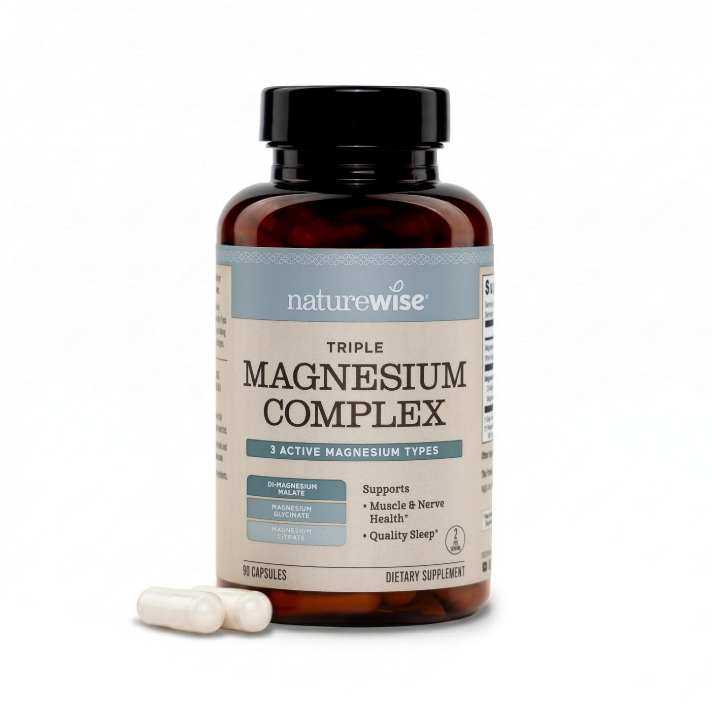 NatureWise Triple Magnesium Complex Capsules 90 Count