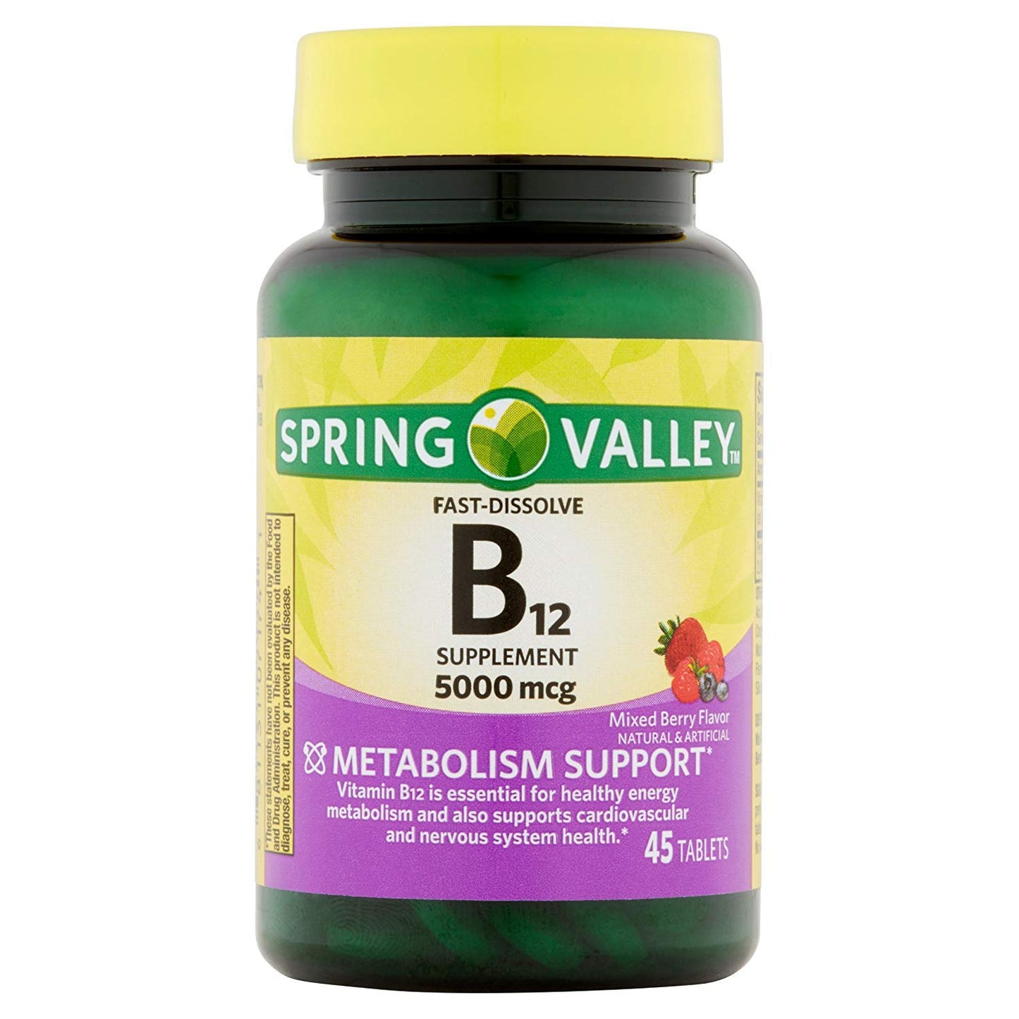 VOZRO Vitamin B12 5000 mcg Tablets, 45 Count