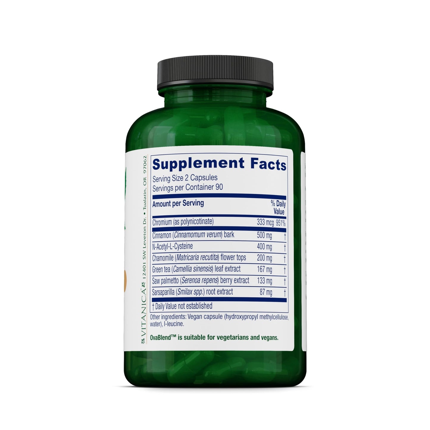 Vitanica Ovablend Hormone Balance Support Capsule 180 Count