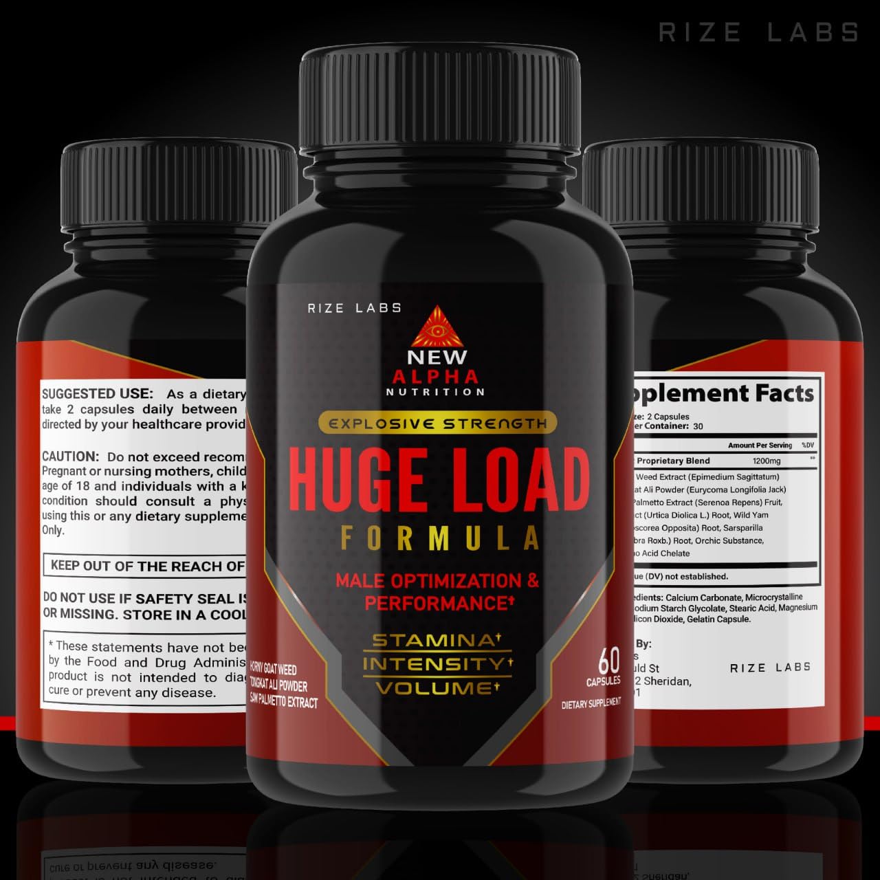 rize labs Huge Load Formula for Men Capsules 120 Capsules