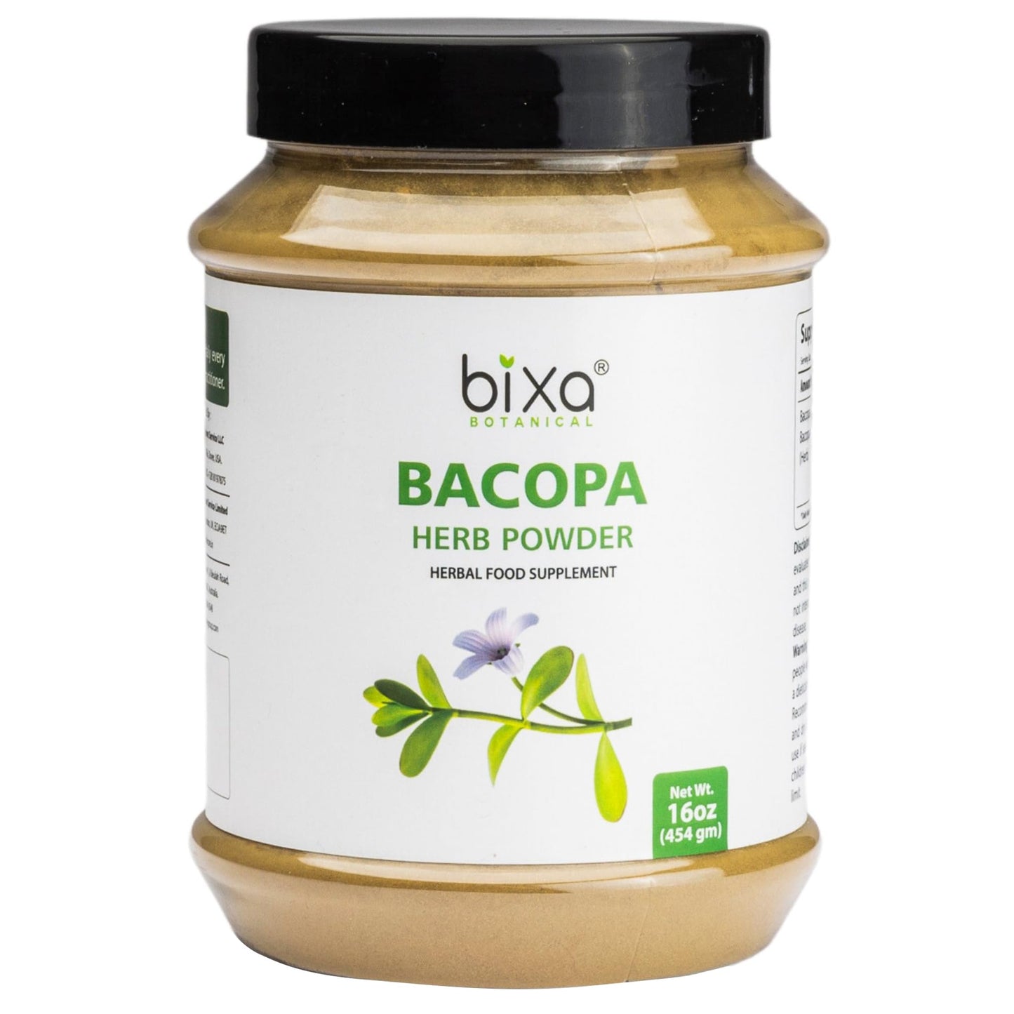 bixa BOTANICAL Bacopa Monnieri Powder 16 Ounce