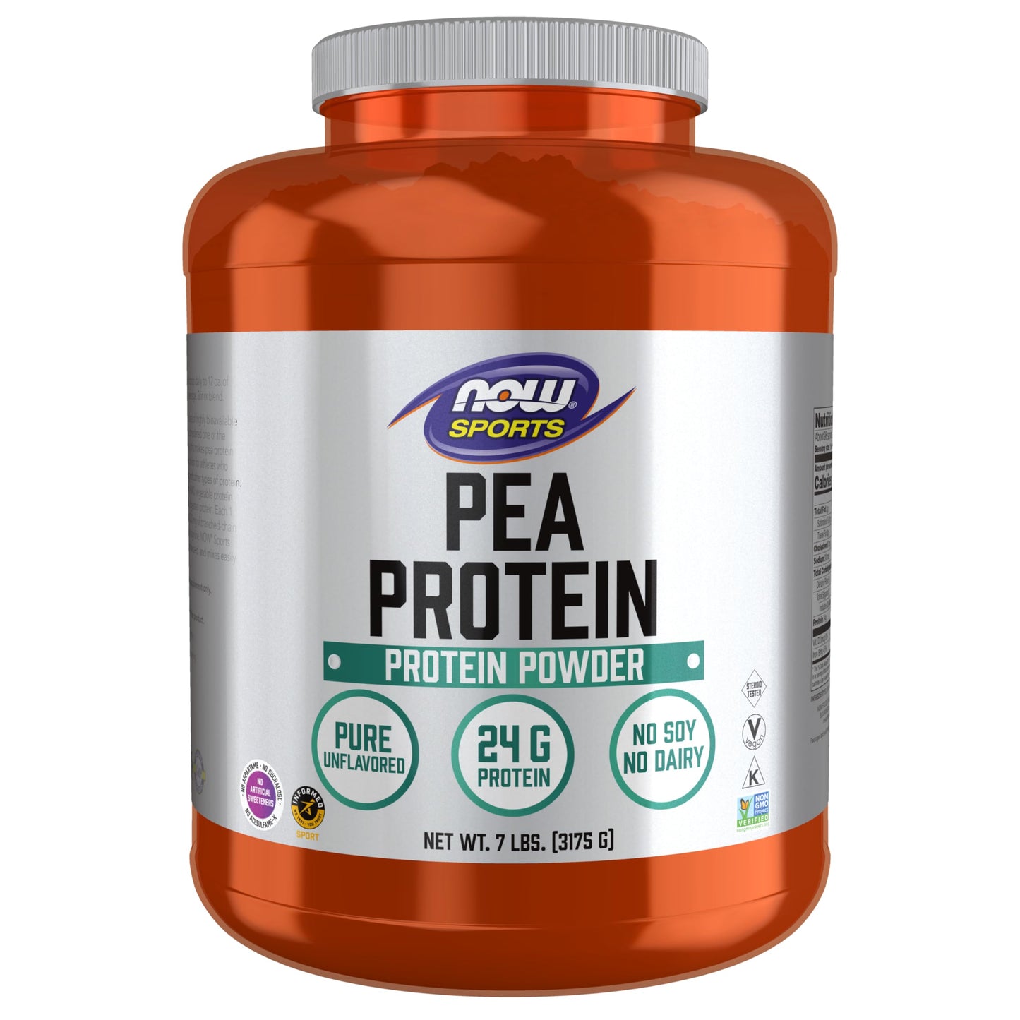NOW Foods Pea Protein Powder, 7 Pound, 112 Servings