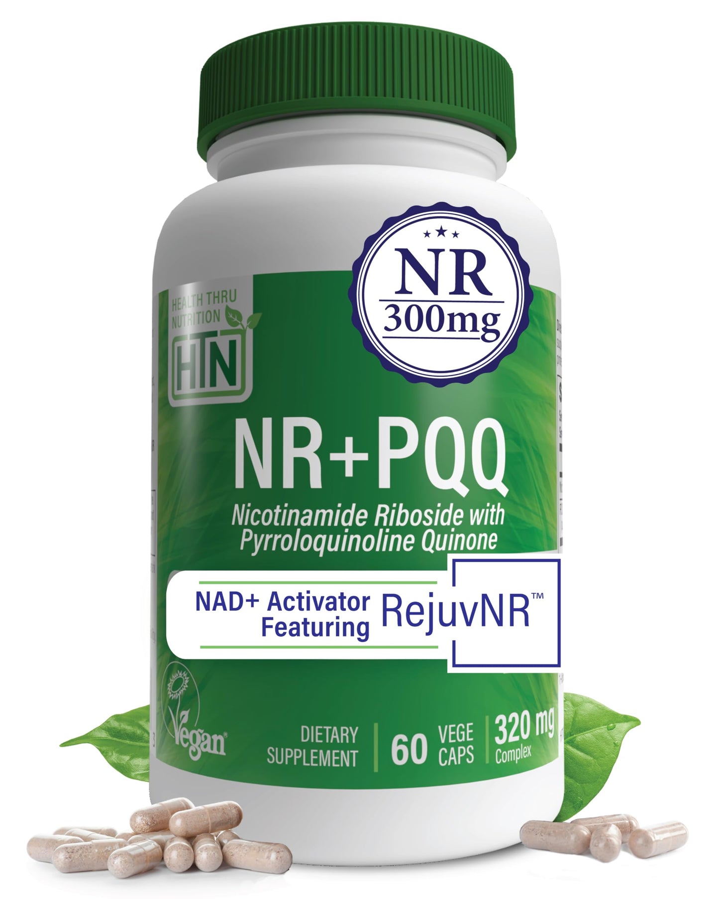 Health Thru Nutrition NAD+ Activator NR with PQQ Capsules, 60 Capsules
