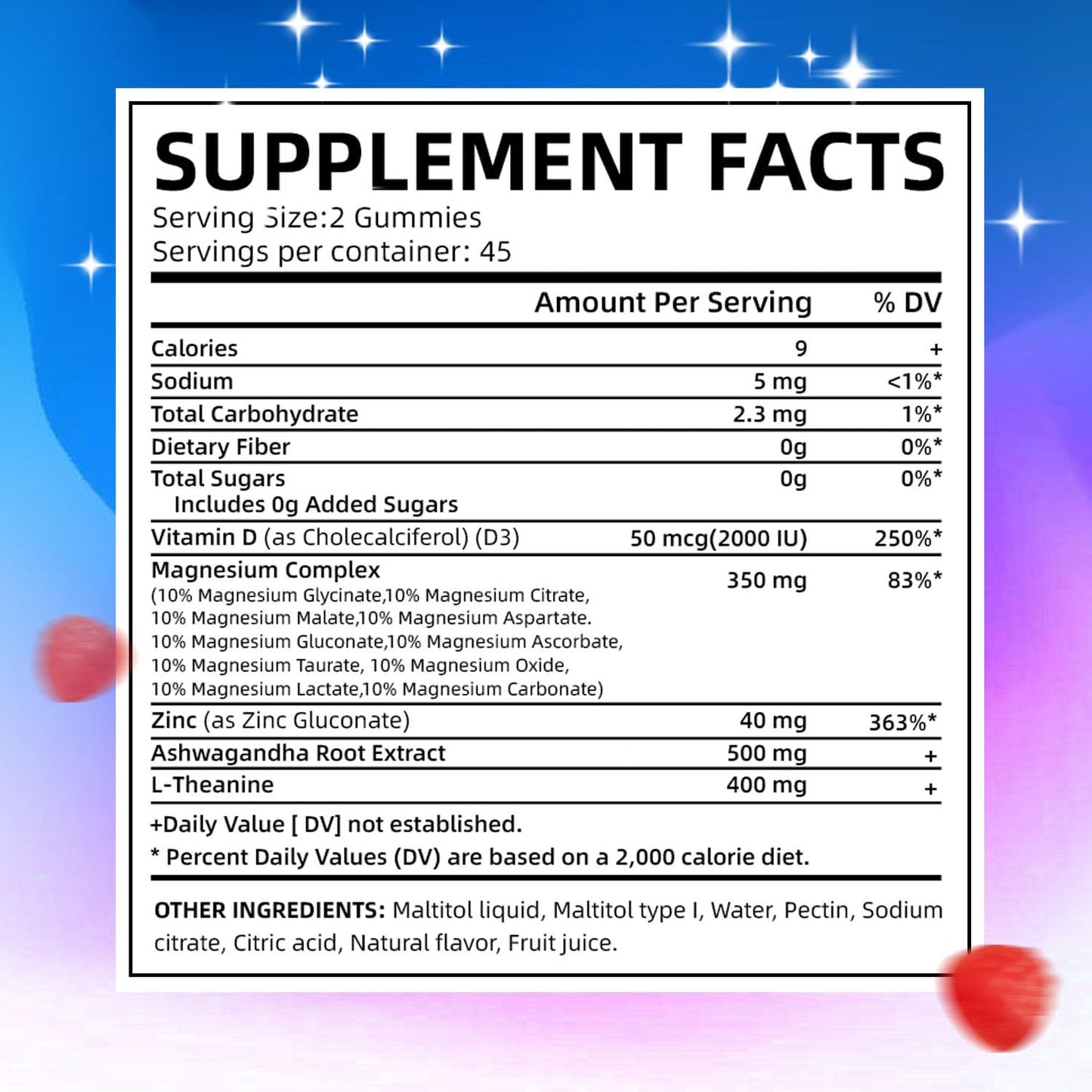 BIGBIO Magnesium Complex 14-in-1 Gummies 90 Count