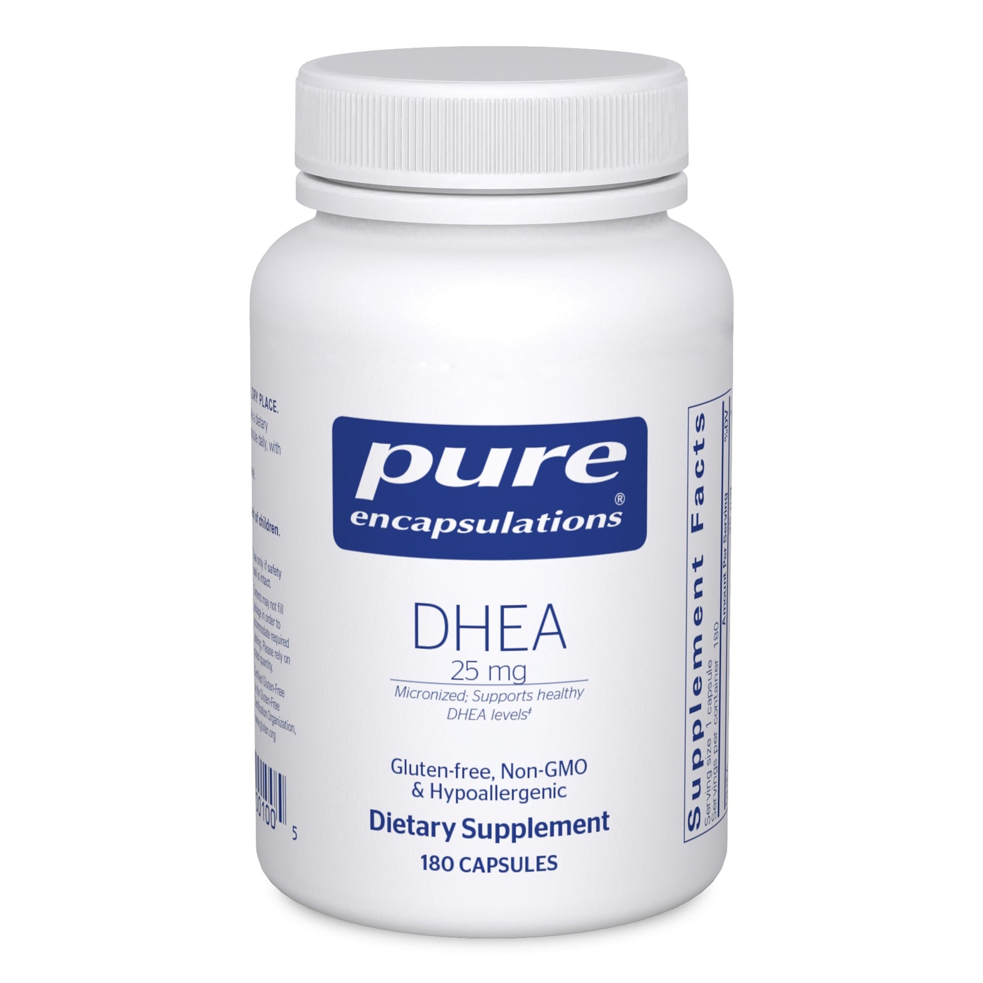 Pure Encapsulations DHEA 25 mg, 180 Capsules