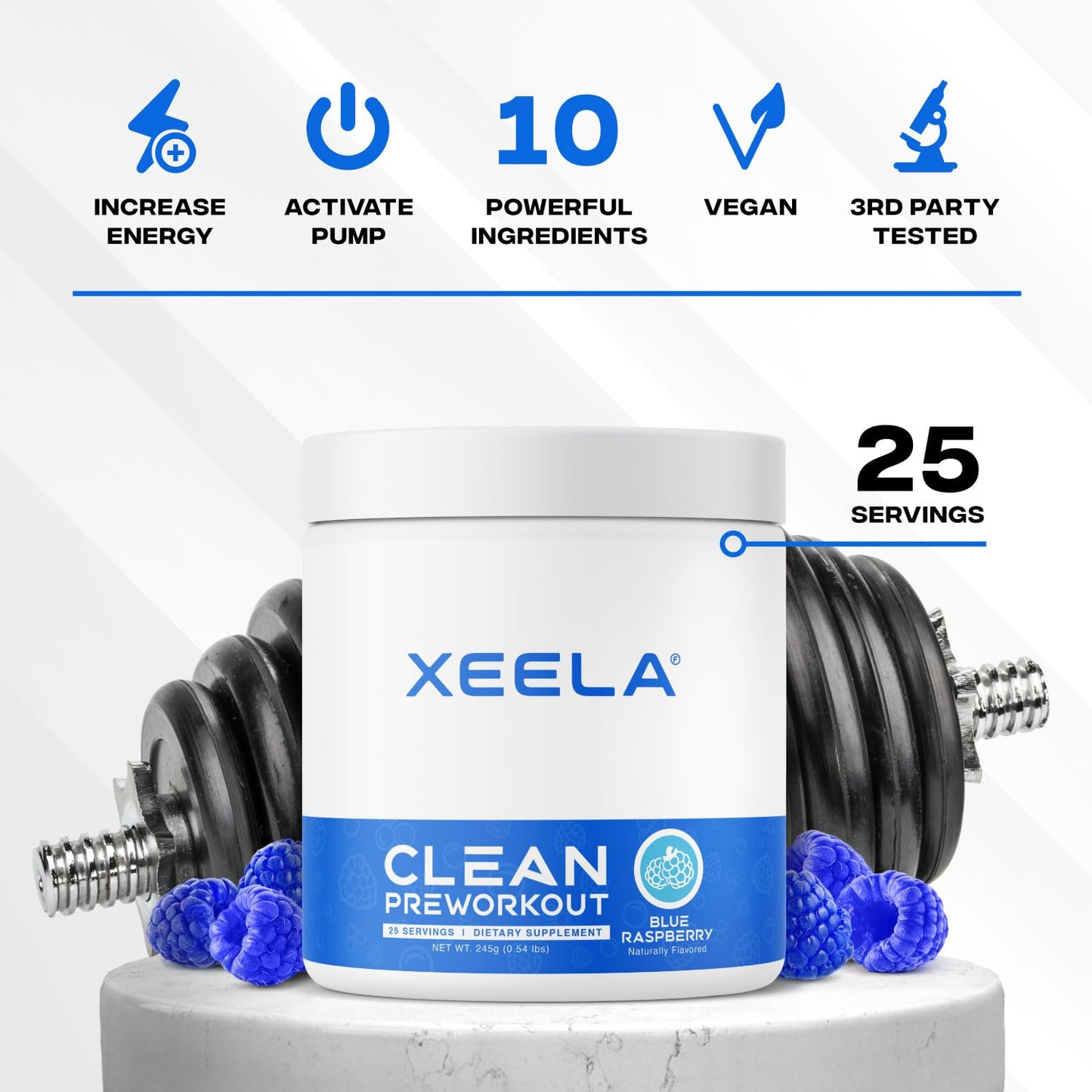 XEELA Pre Workout Powder 7.84 Ounce
