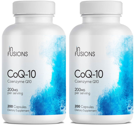 Infusions International Pure CoQ10 200mg Capsules, 200 Count