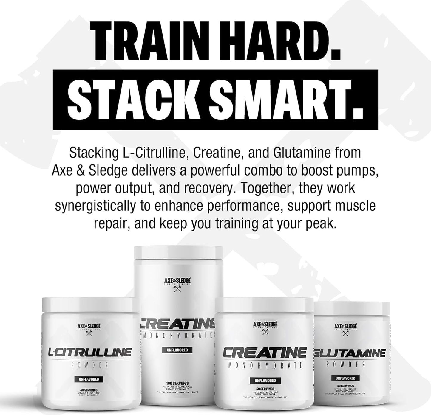 Axe & Sledge Basics Creatine Powder 100 Servings