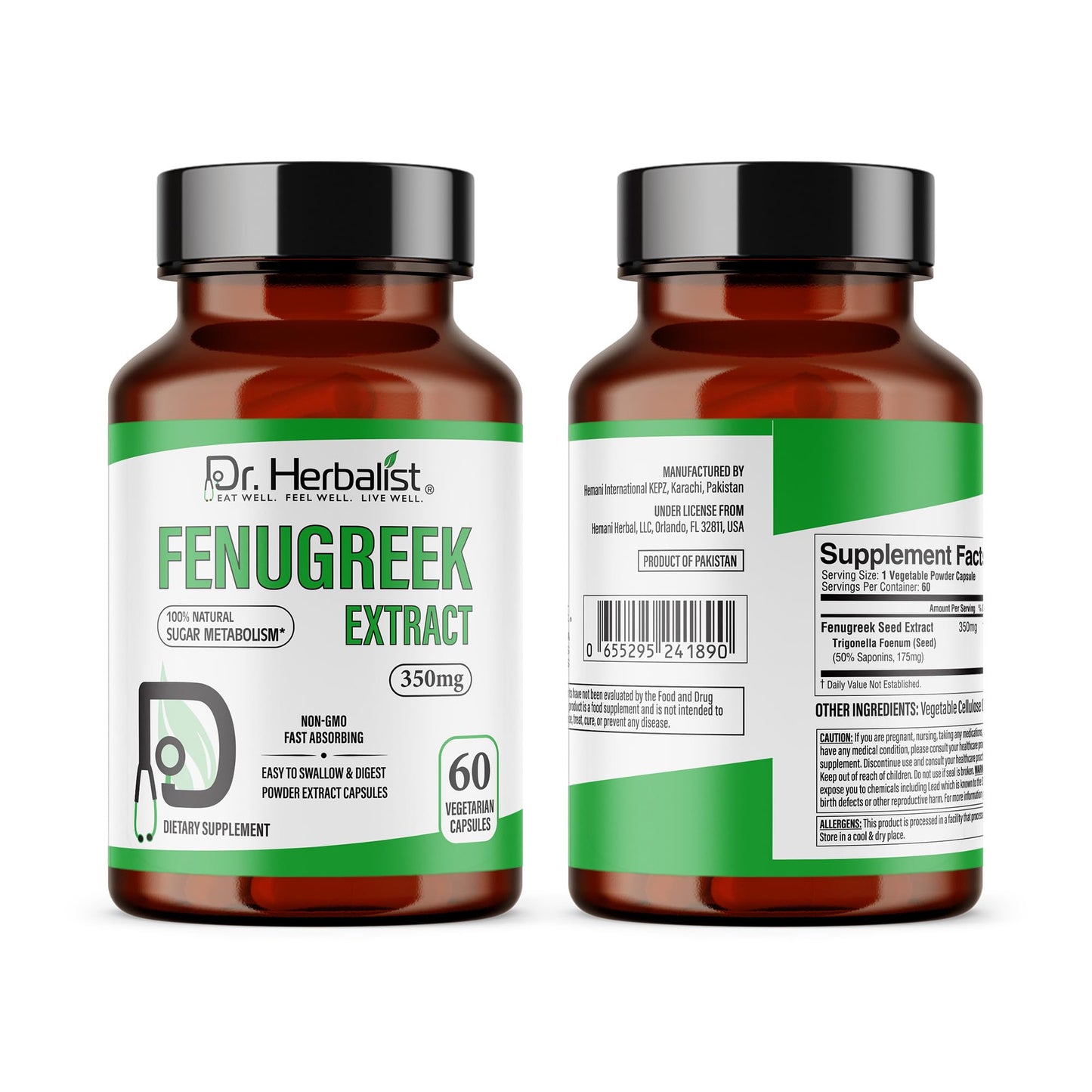 Dr. HERBALIST Fenugreek Extract 350mg Softgel 120 Count