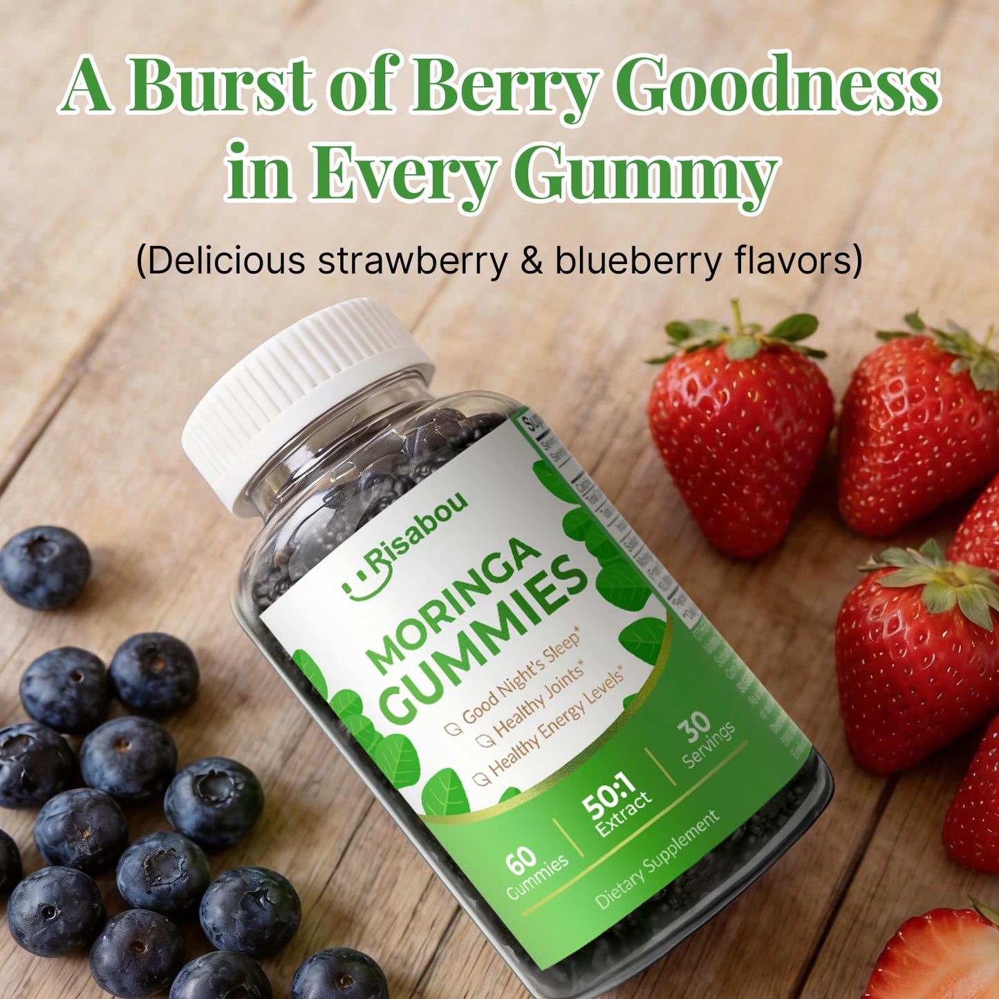 Risabou Moringa Gummies 60 Count