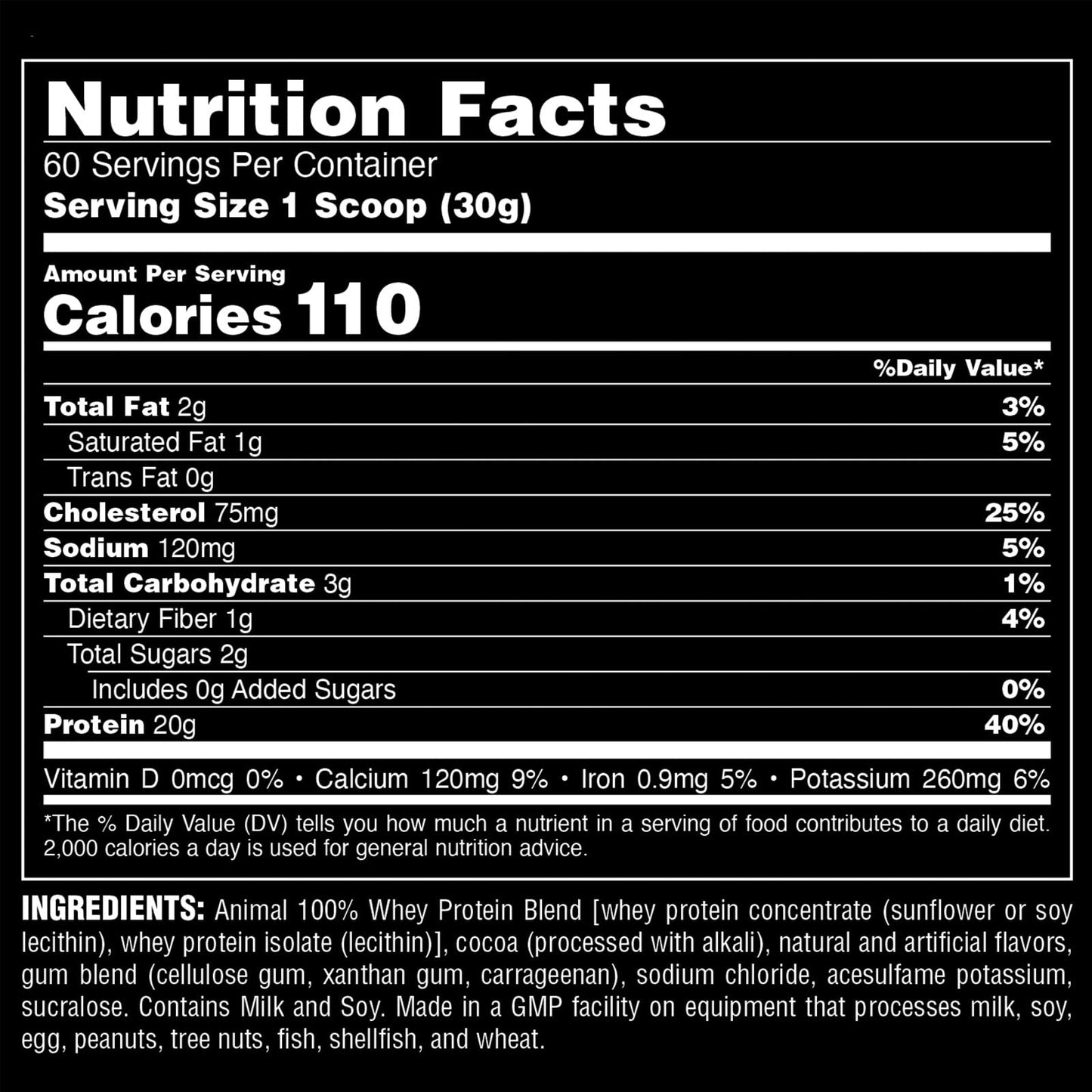 Animal 100% Whey Protein Powder – Whey Blend for Pre- or Post-Workout & Pak, All-in-One Vitamin & Supplement Pack 1