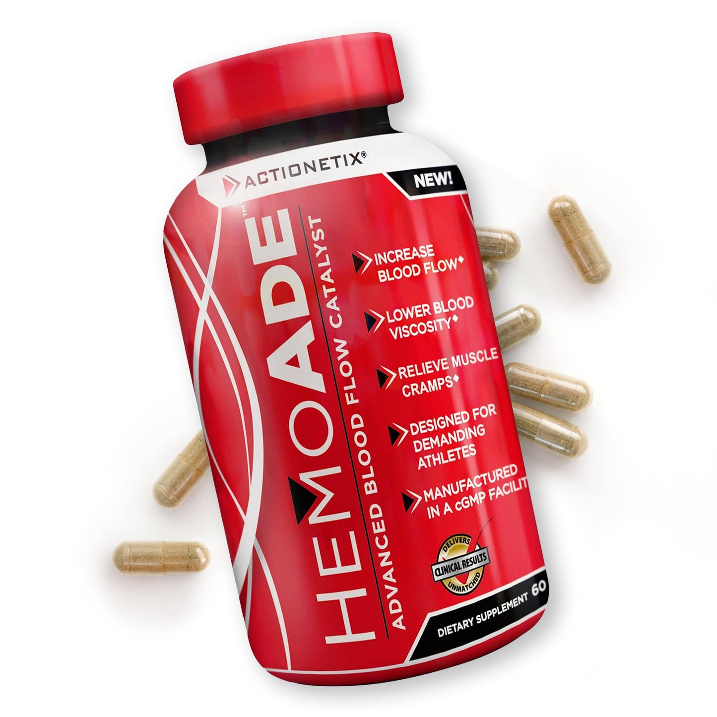 Actionetix HemoAde Advanced Blood Flow Catalyst Capsule 60 Count