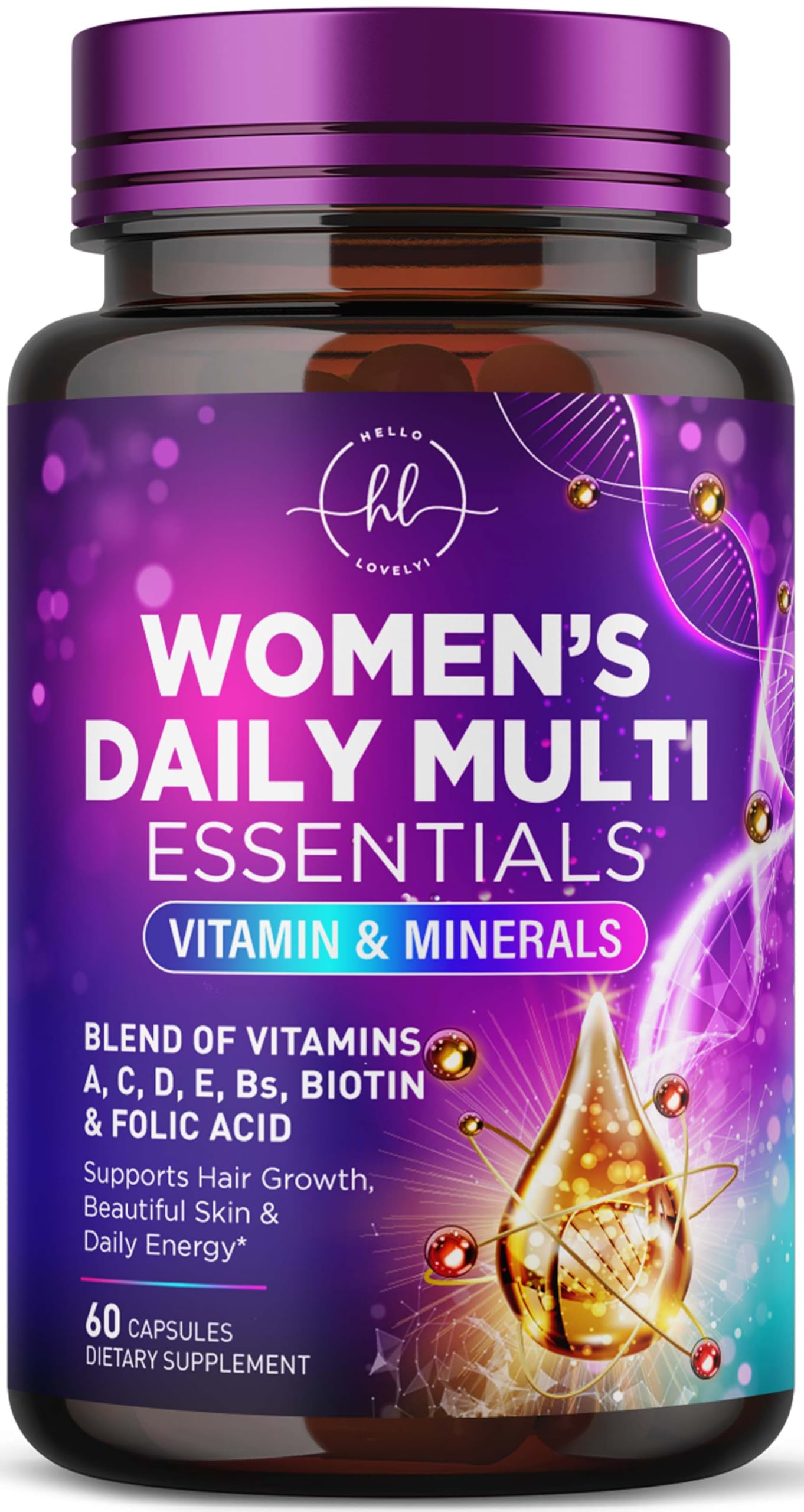 Hello Lovely! Women's Multivitamin 3X Strength Capsule 60 Count