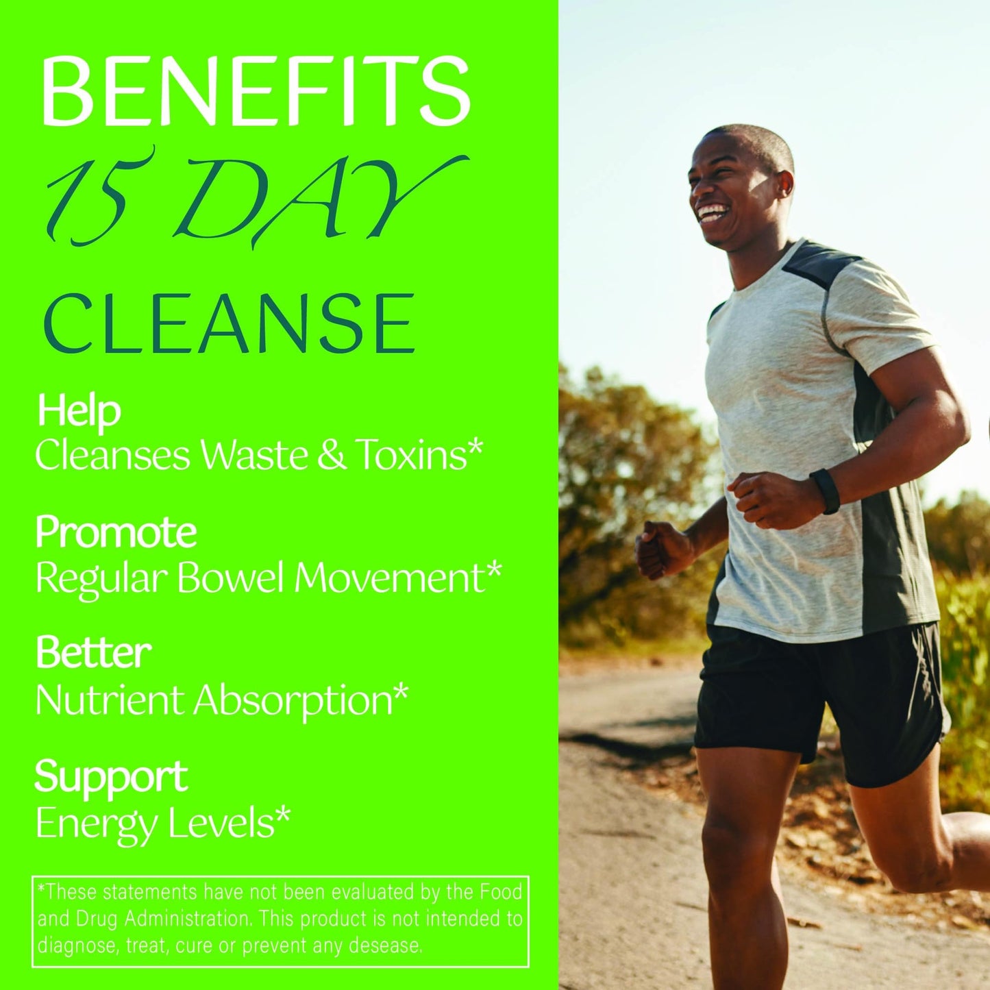 zyy 15 Days Cleans Advanced Gut and Colon Support Detox with Senna, Cascara Sagrada & Psyllium Husk, Non-GMO, 15 Capsules