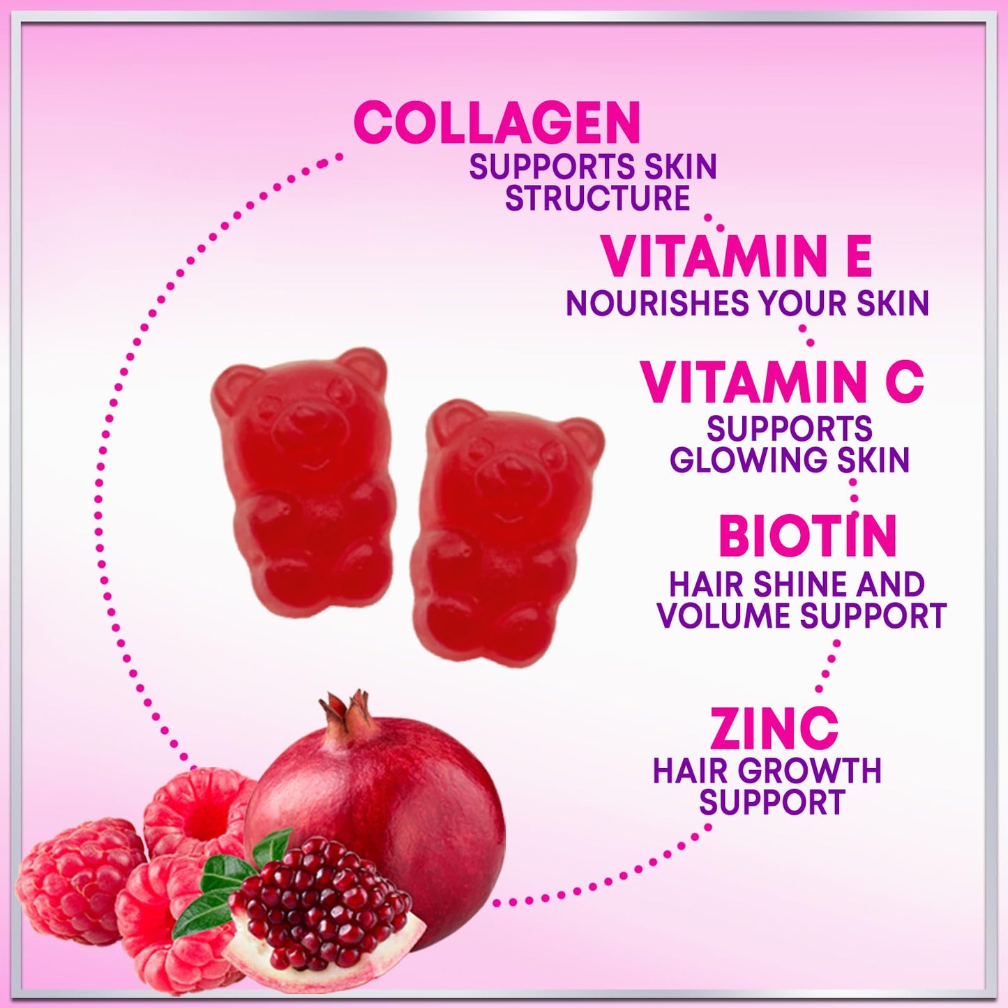 Hello Lovely! Collagen Gummies for Hair Growth, 60 Count