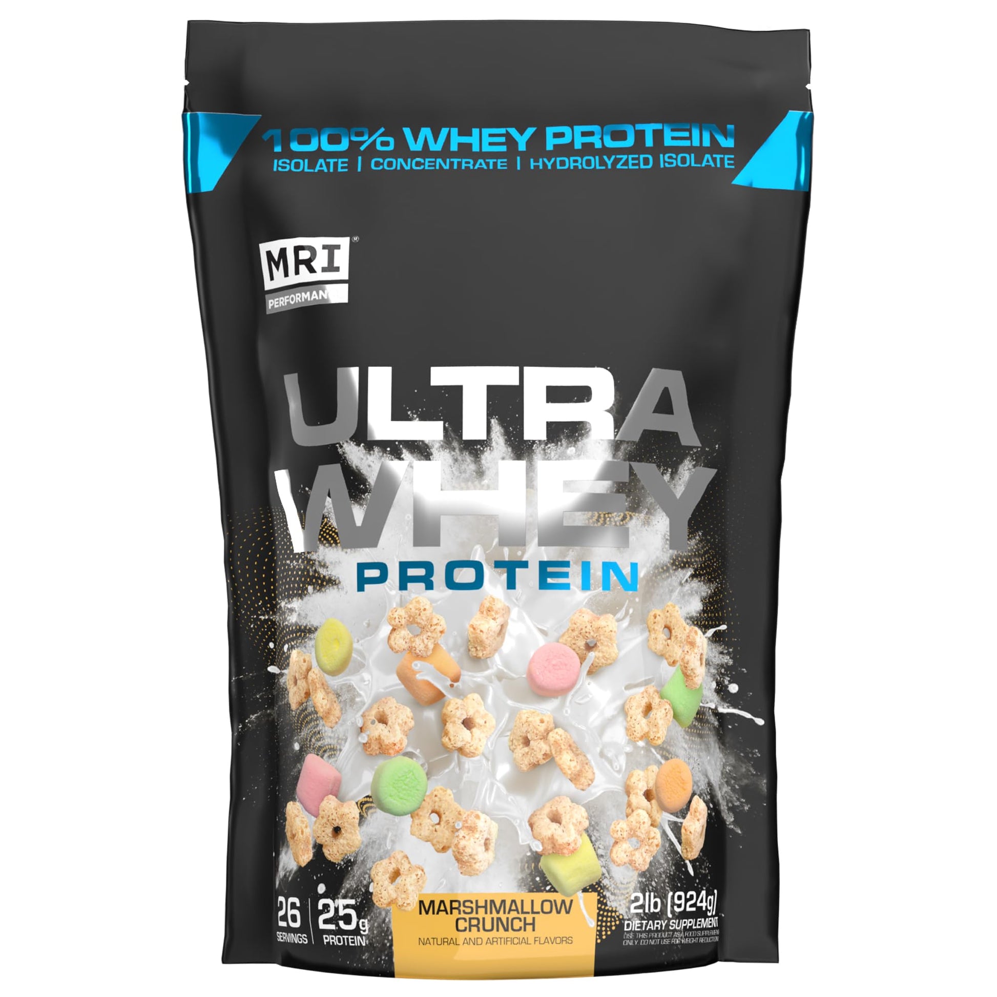 MRI Ultra Whey Protein 25g Hydrolyzed Isolate Blend Powder Marshmallow Crunch, 16 Servings