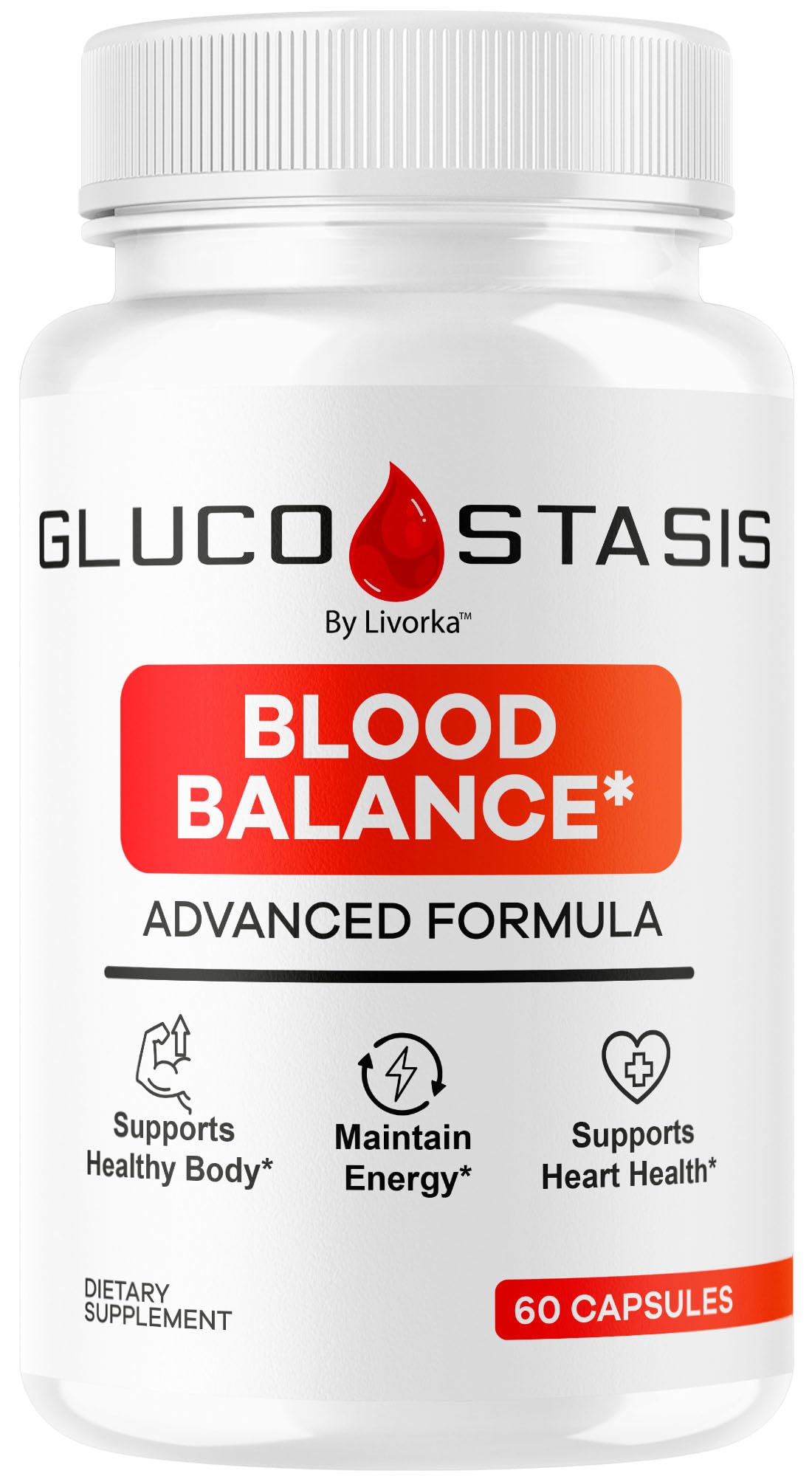LIVORKA GlucoStasis Blood Balance Support Capsules, 60 Capsules