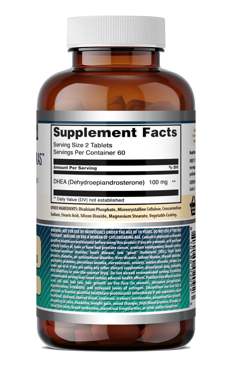 Amazing Nutrition DHEA 100 mg Tablet, 120 Tablets