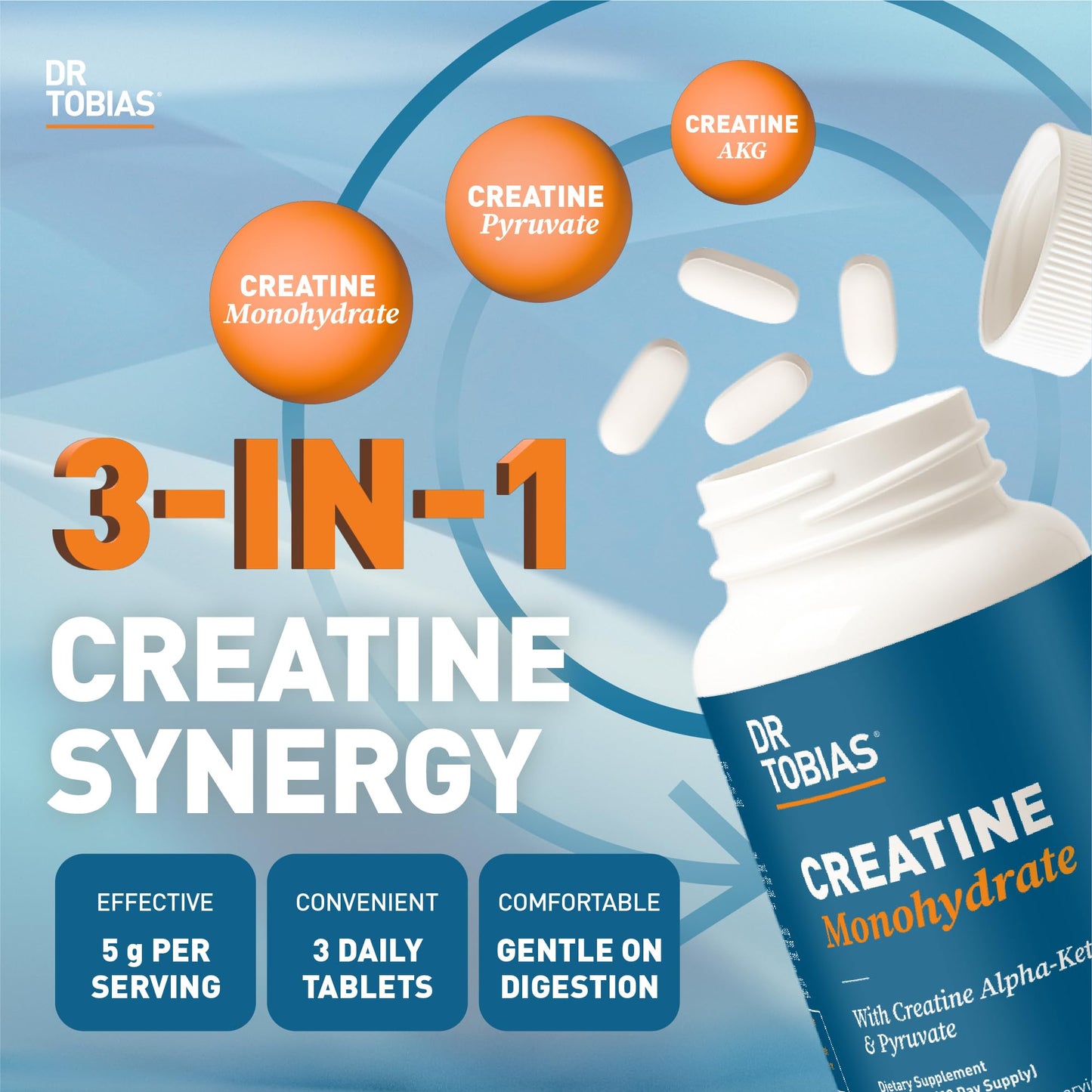 Dr. Tobias Creatine Monohydrate Complex 5 g Tablets 90