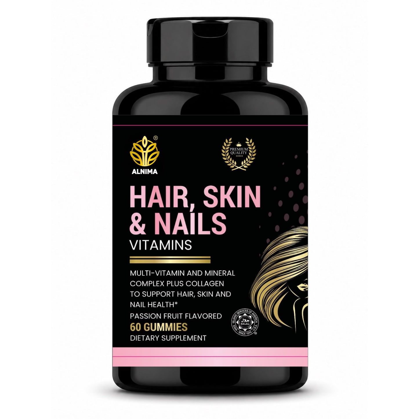 ALNIMA Hair, Skin & Nails Gummies 60 Count