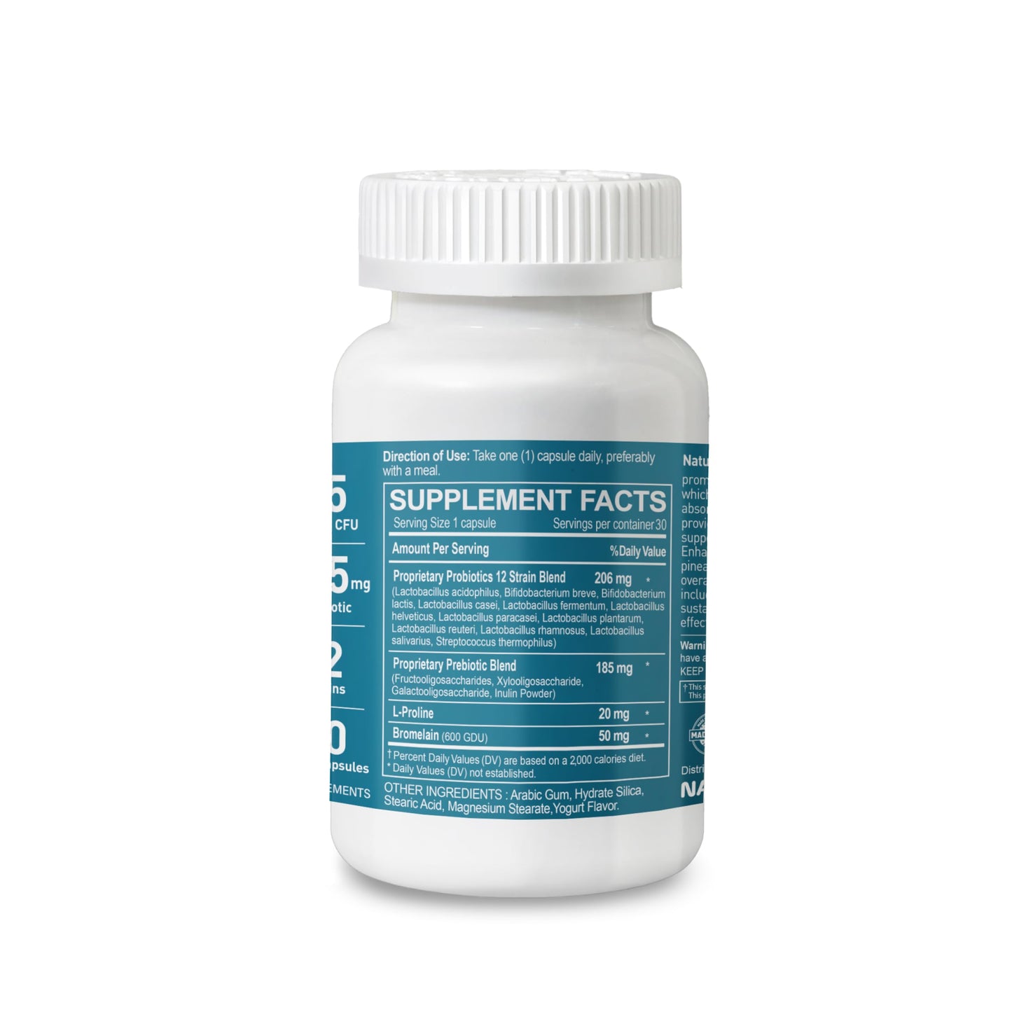NATURION 55B Probiotics Premium Capsules 30 Count