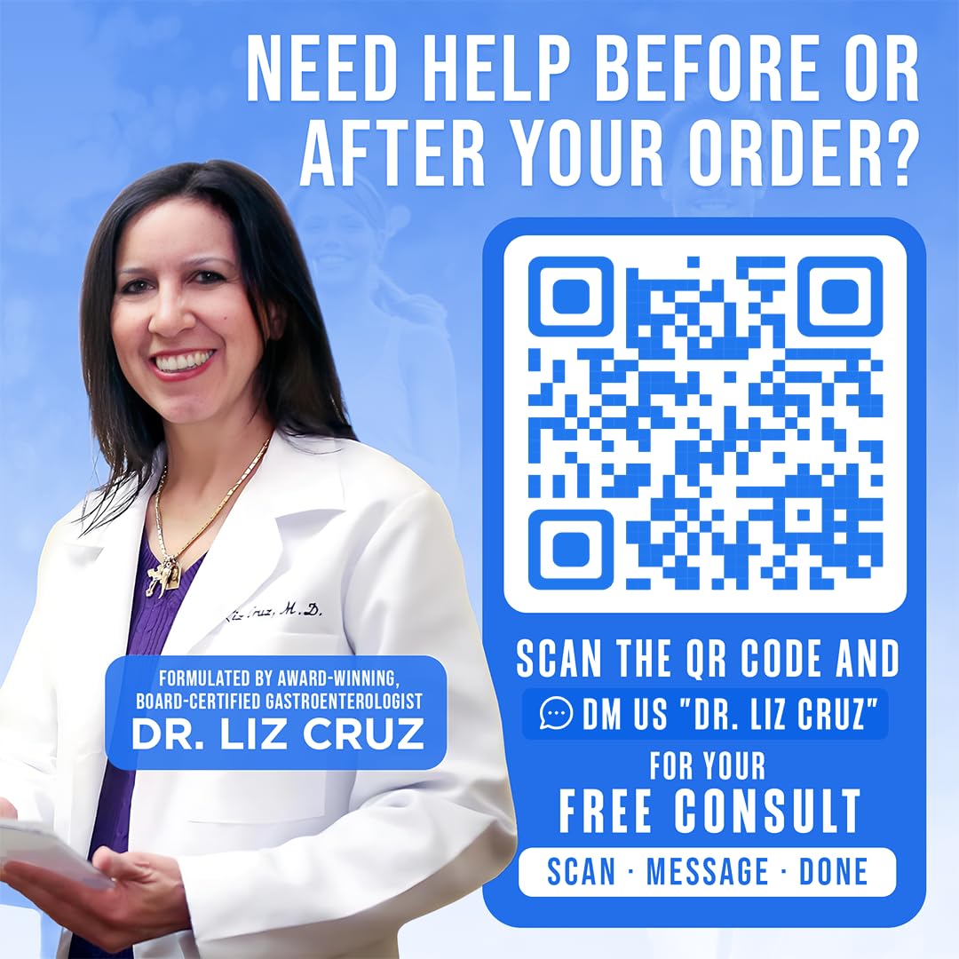 Dr. Liz Cruz Pleasant Probiotics for Women, Men, and Children Dietary Supplements with Proprietary Probiotic & Prebiotic Blend Capsule 1 Count