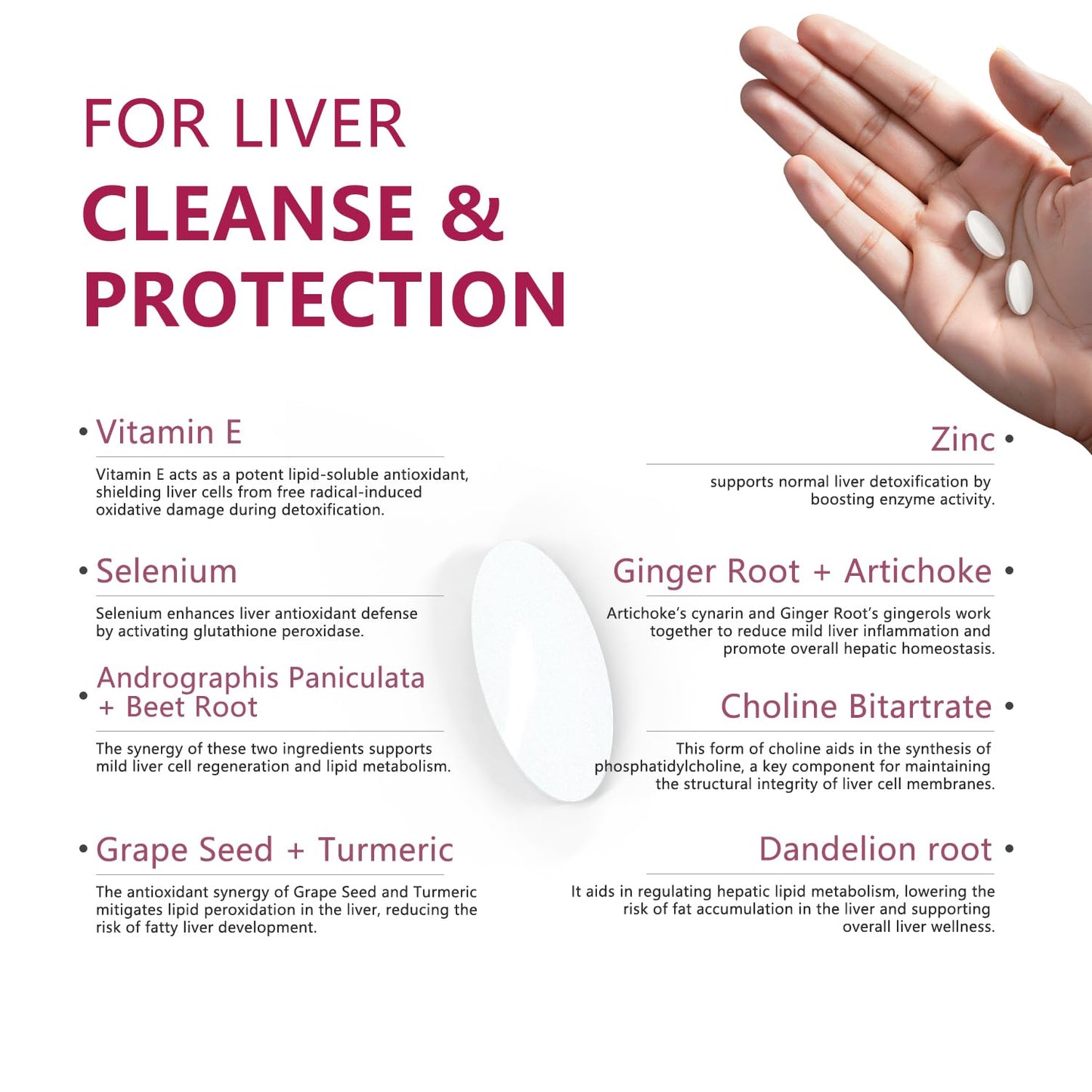 VORDLIFE Natural Liver Cleanse & Repair Milk Thistle Supplements, 60 Tablets