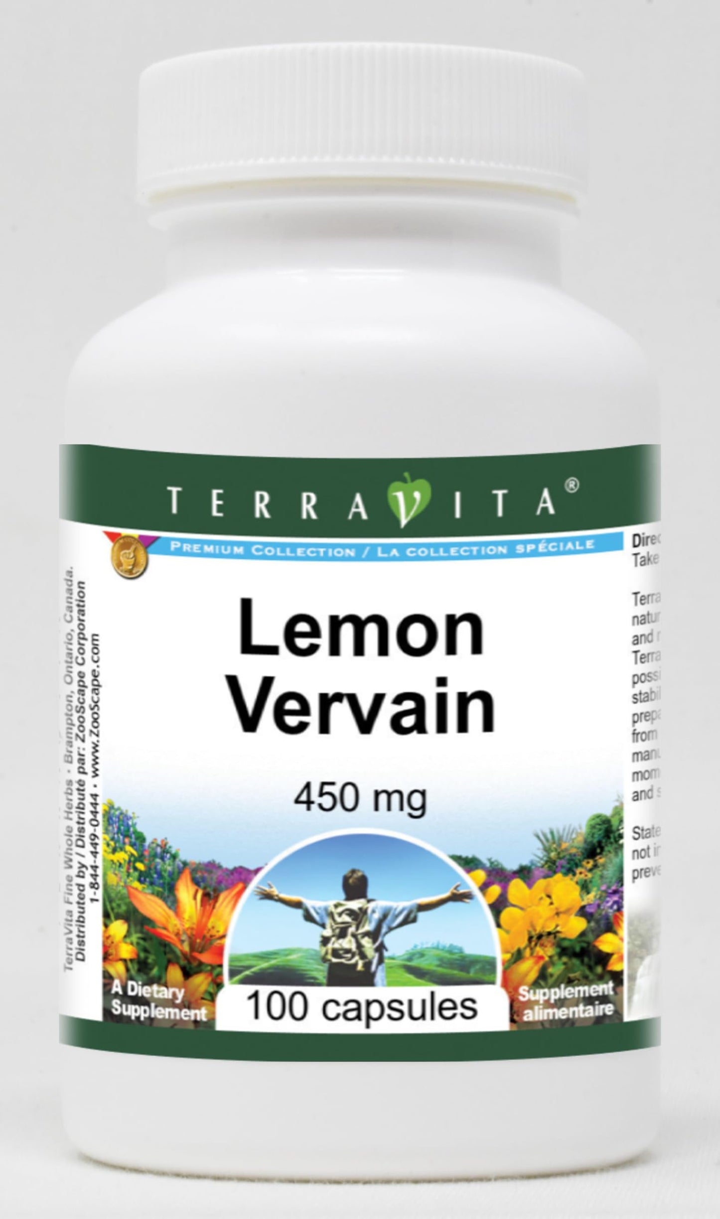 Terravita Lemon Vervain 450 mg Capsules, 100 Capsules
