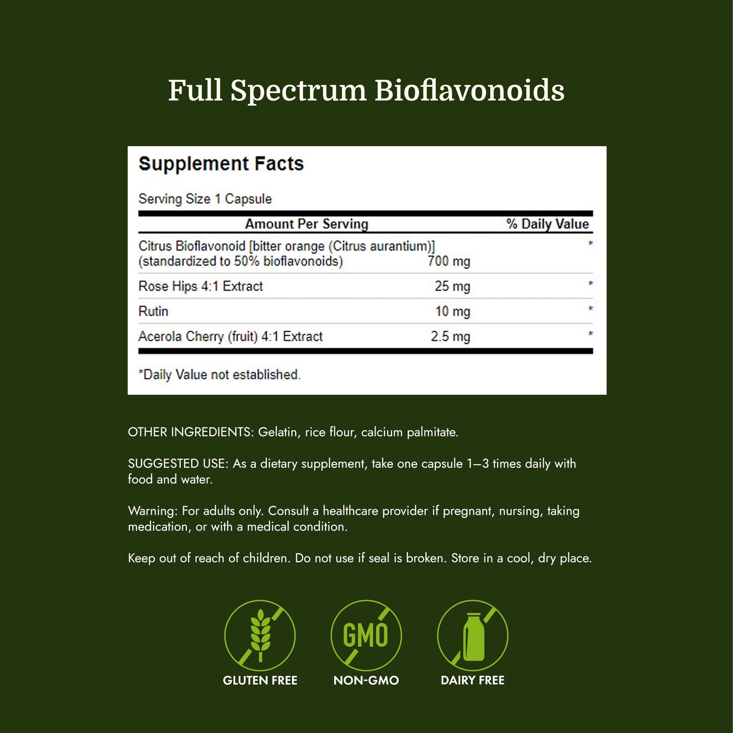 Swanson Full Spectrum Citrus Bioflavonoid Complex Immune and Antioxidant Supplement for Adults Seeking Enhanced Vitamin C Absorption - 50% Standardized, 250 Capsules