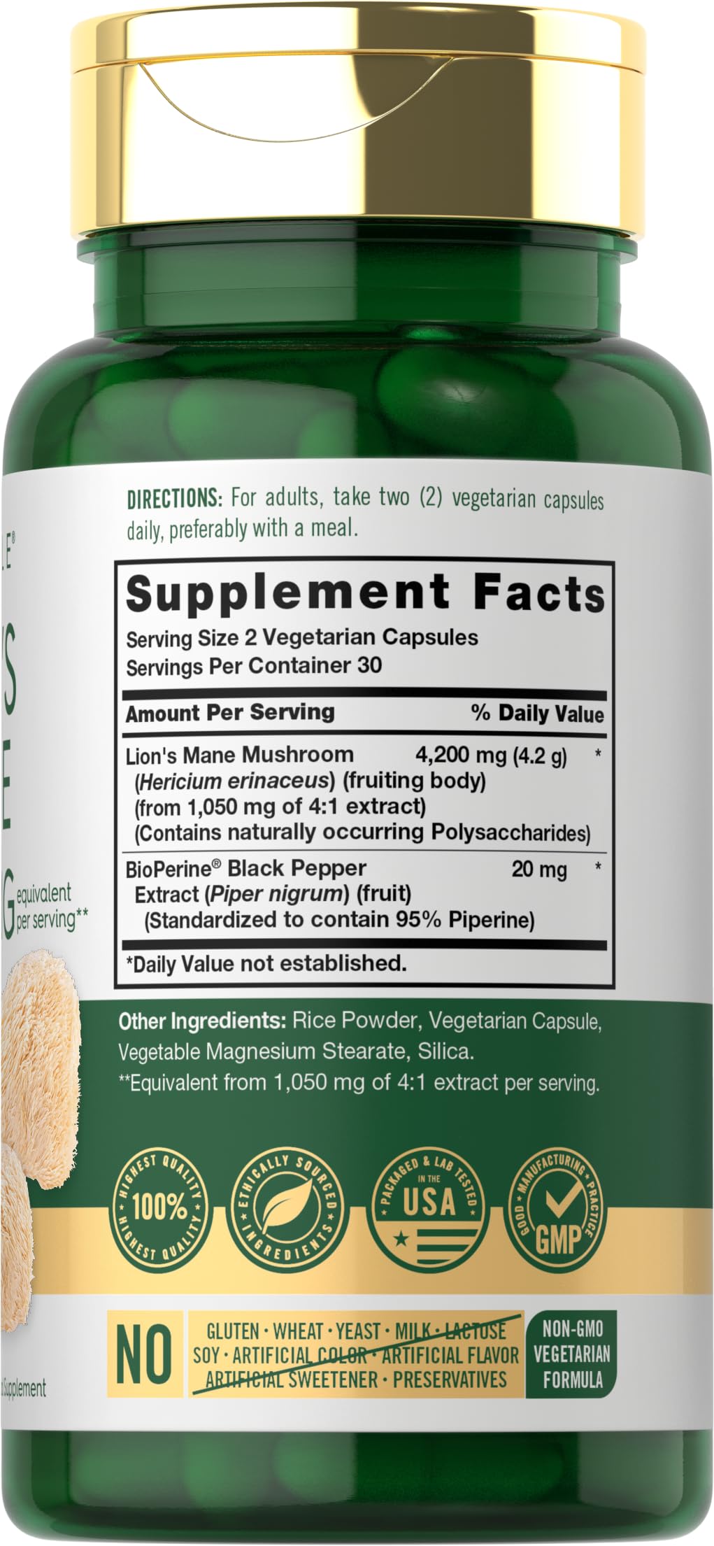 Carlyle Lions Mane Mushroom Capsules 60 Capsules