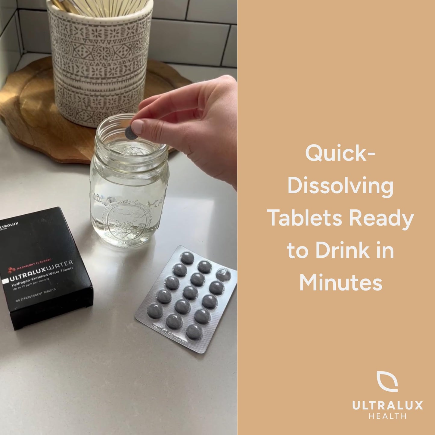 UltraLux Health Hydrogen Water Tablets 60 Tablets
