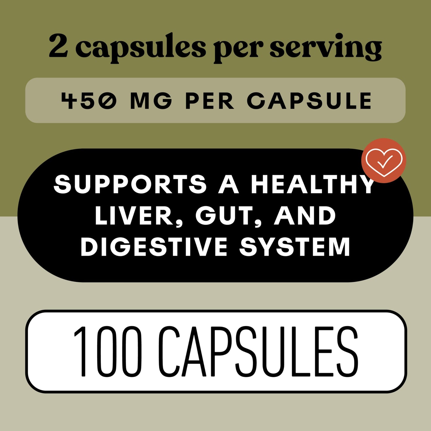 Complete Natural Products Artichoke Capsules 450mg, 100 Capsules