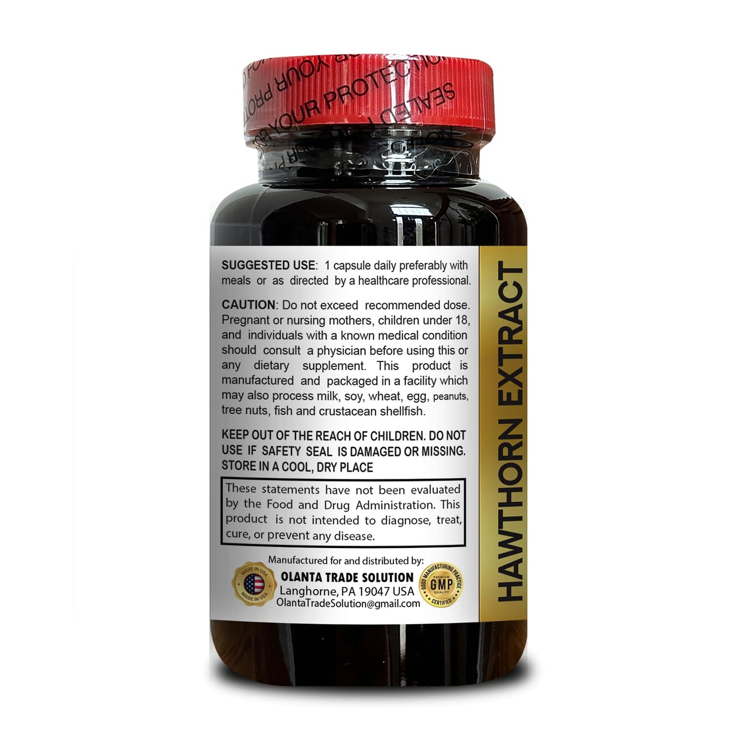 OLANTA TRADE SOLUTION Hawthorn Berry Extract Capsules 60 Capsules