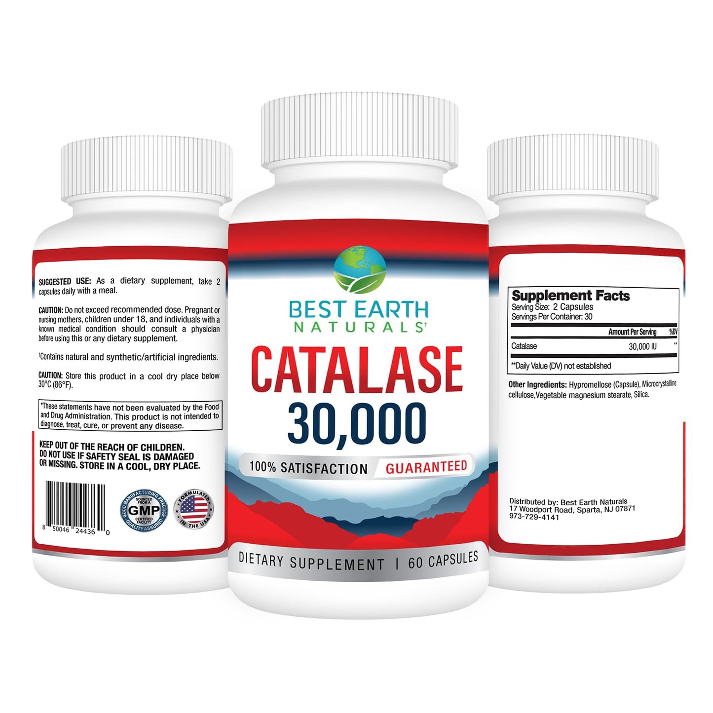 Best Earth Naturals Catalase 30,000 Supplement Capsules 60