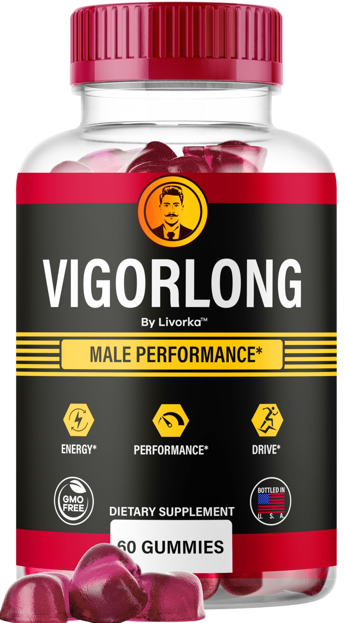LIVORKA VigorLong Gummies Gummy 60 Count