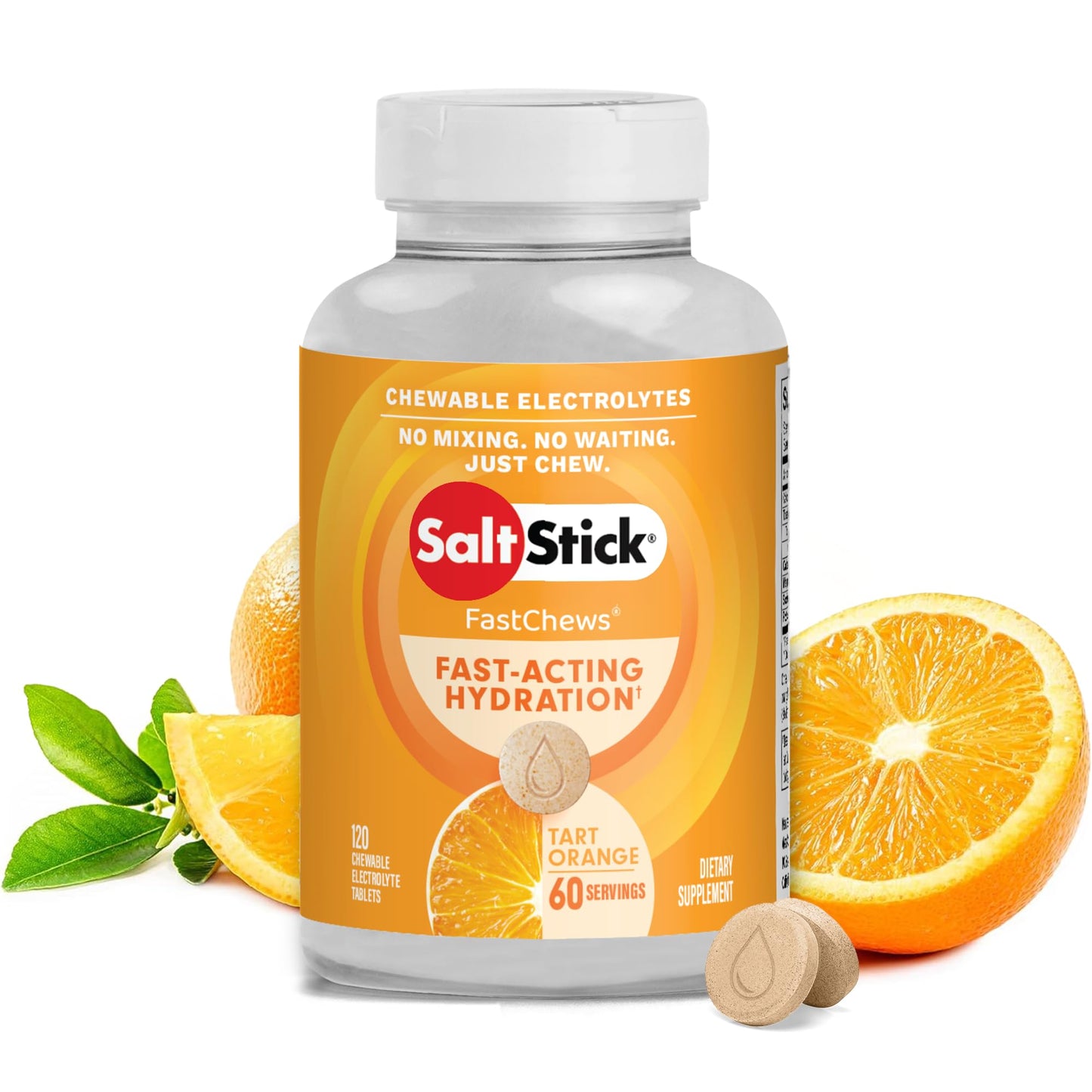 SaltStick Electrolyte FastChews Chewable 120 Tablets
