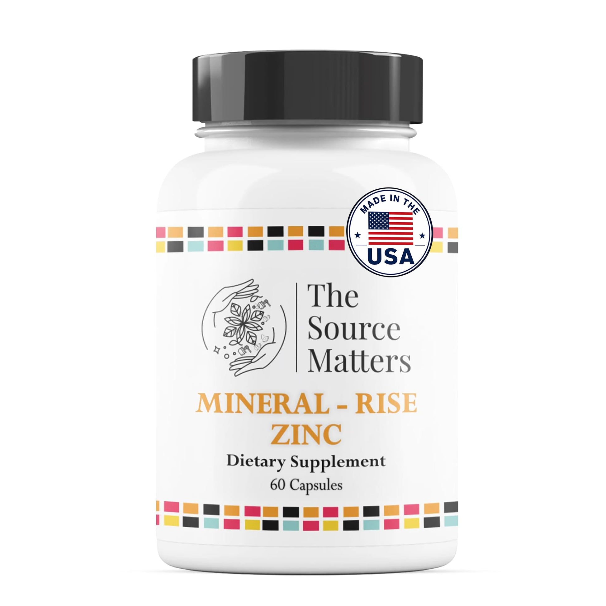 The Source Matters Rise ZINC Highly Absorbed Zinc Glycinate Capsule, 60 Capsules