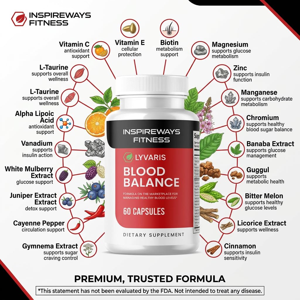 Fitness InspireWays Lyvaris Circulation Support Capsules 60 Count