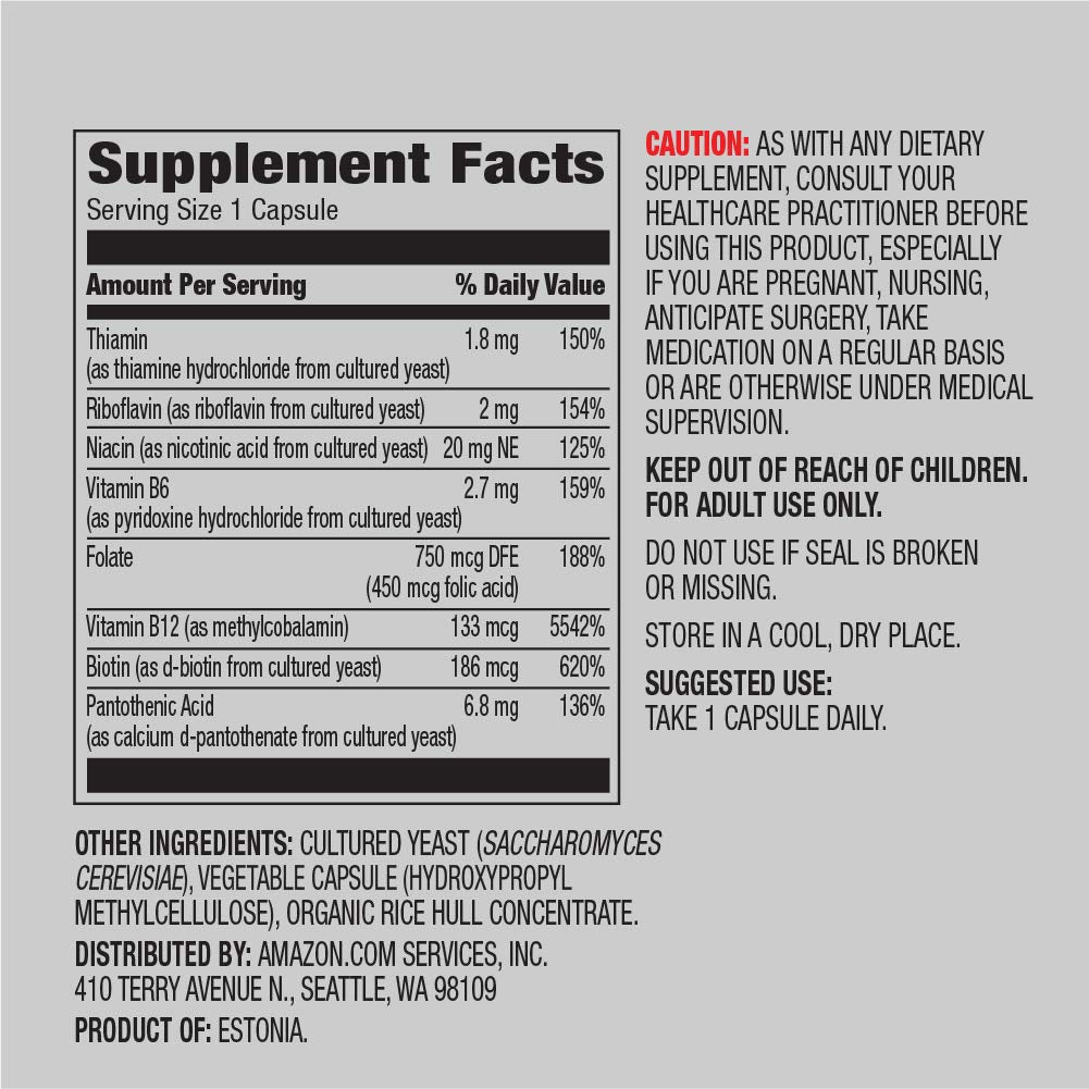 Amazon Elements B Complex Capsules, 65 Capsules
