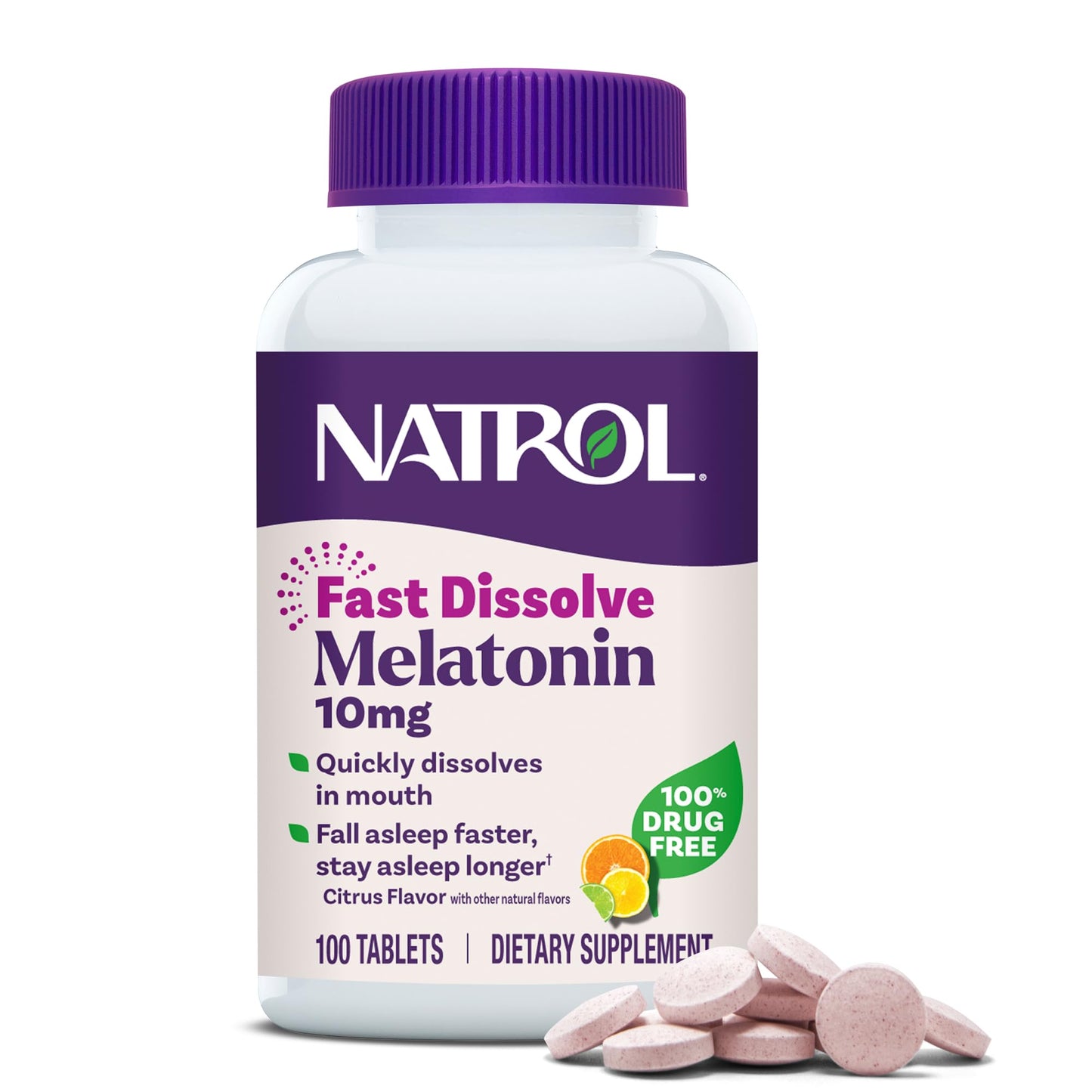 Natrol Melatonin 10mg Fast Dissolve Tablets, 100 Count