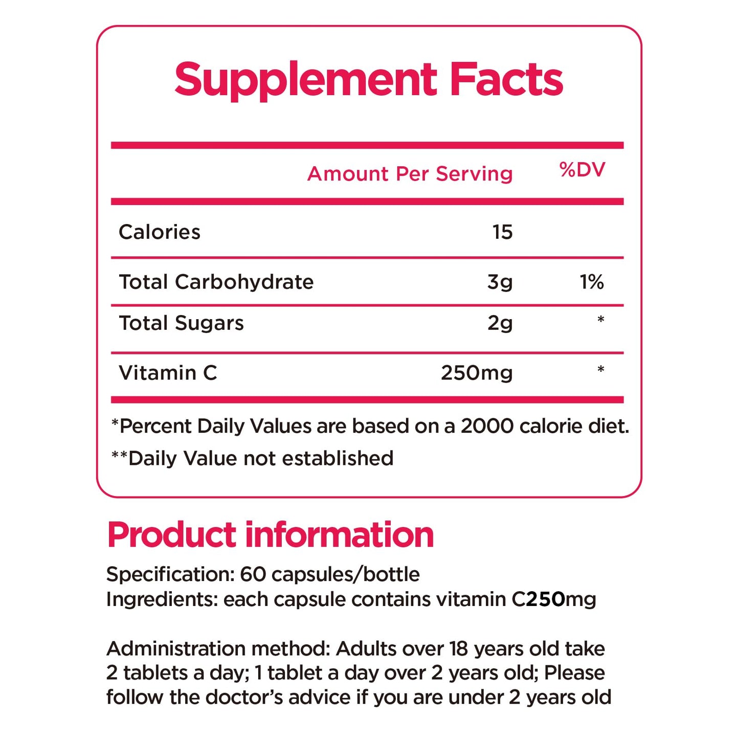 DR. Kruni High Potency Vitamin C Supplement with CoQ10 & Collagen 250mg per Serving Daily Immune Support & Antioxidant Boost, 60 Tablets