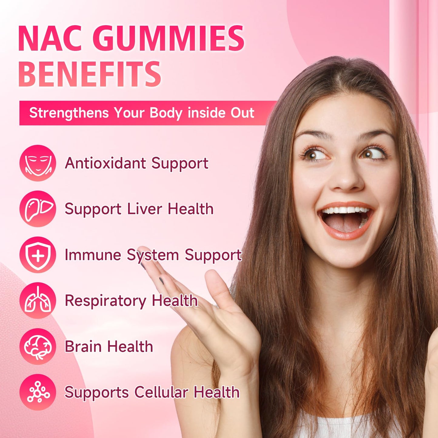 GrnLife N-Acetyl Cysteine Gummies 1000mg, 60 Count