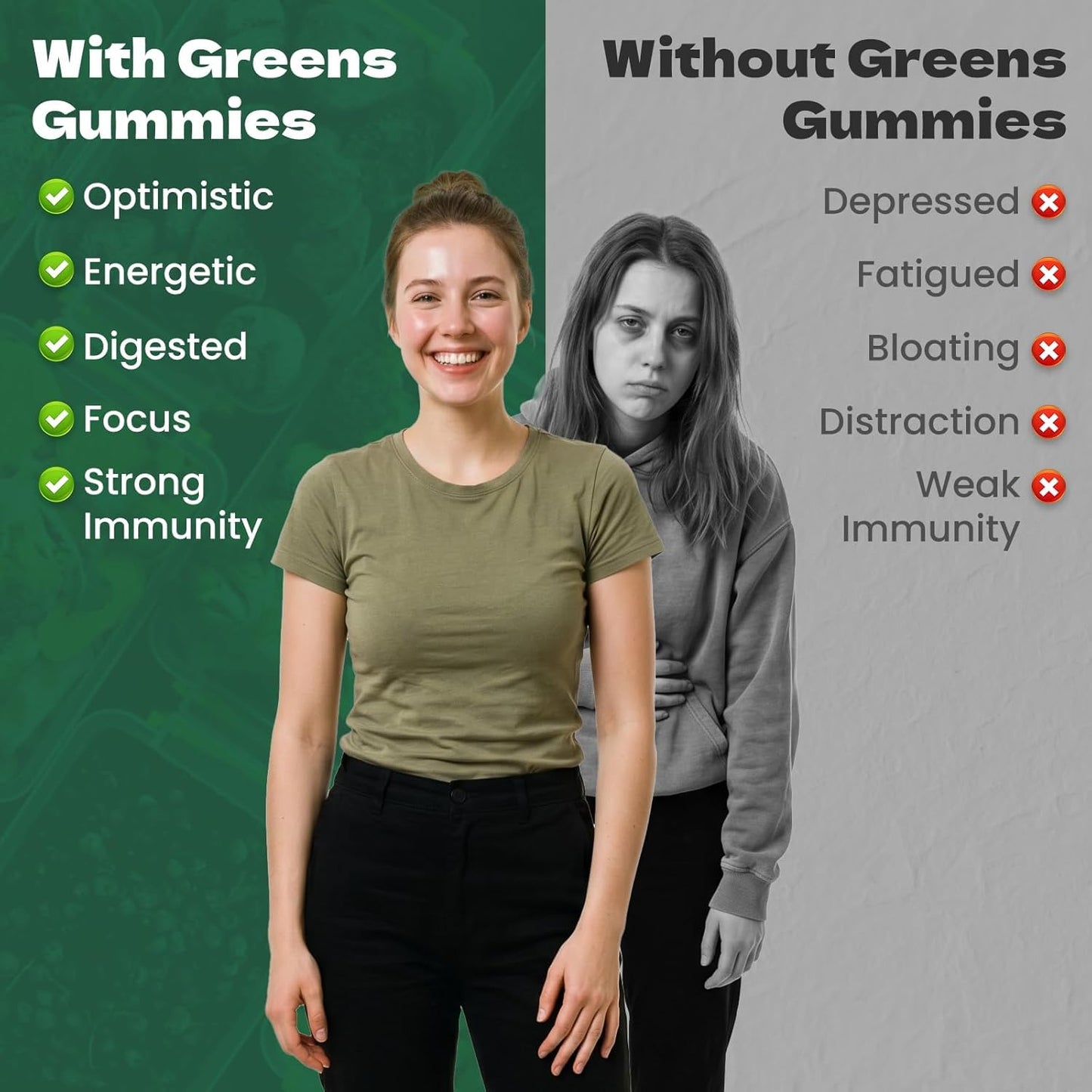 WepBio Greens Daily Gummies for Women and Men (Gummy) 320 Count