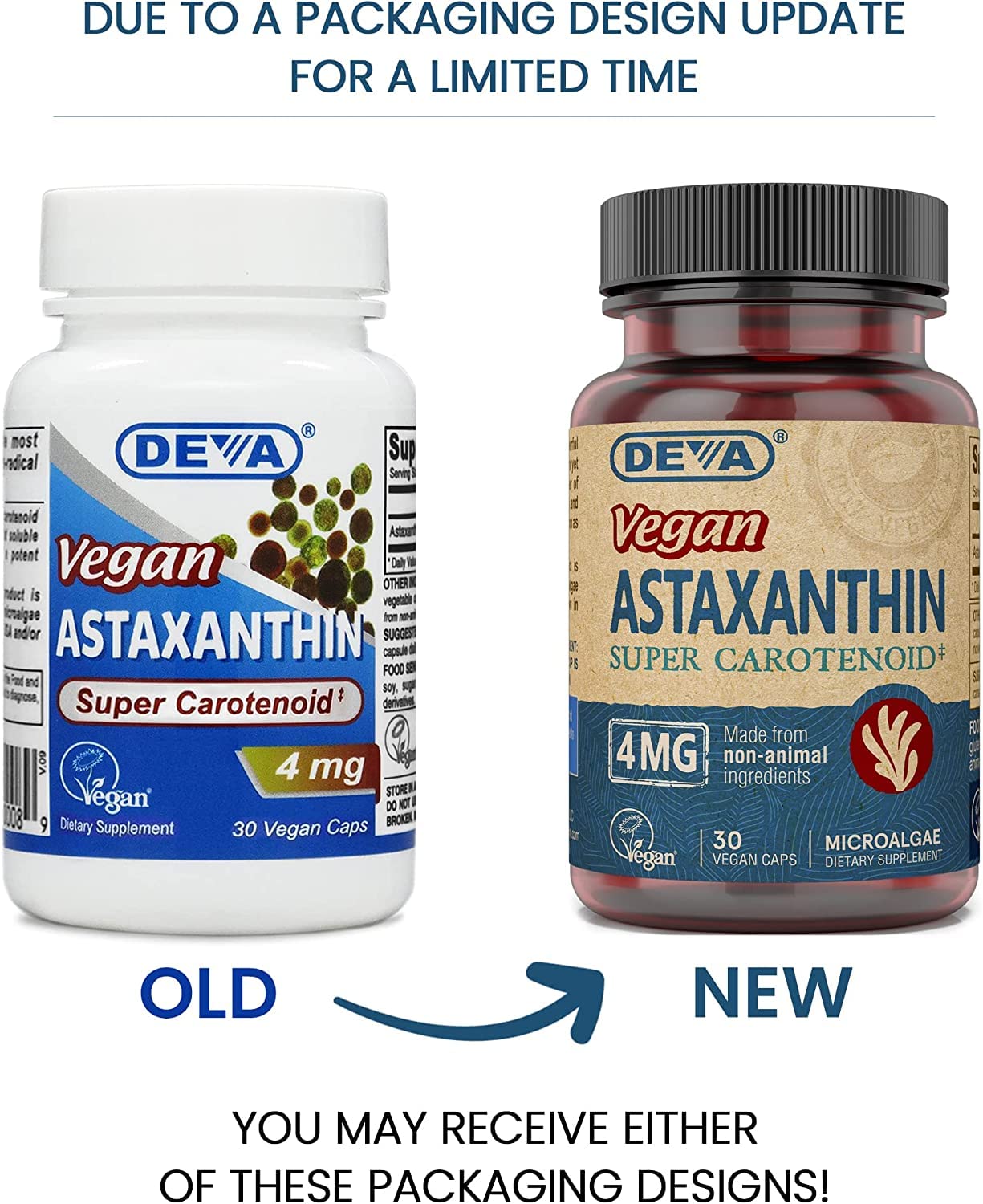 DEVA Vegan Astaxanthin Capsules/Softgels, 30 Count