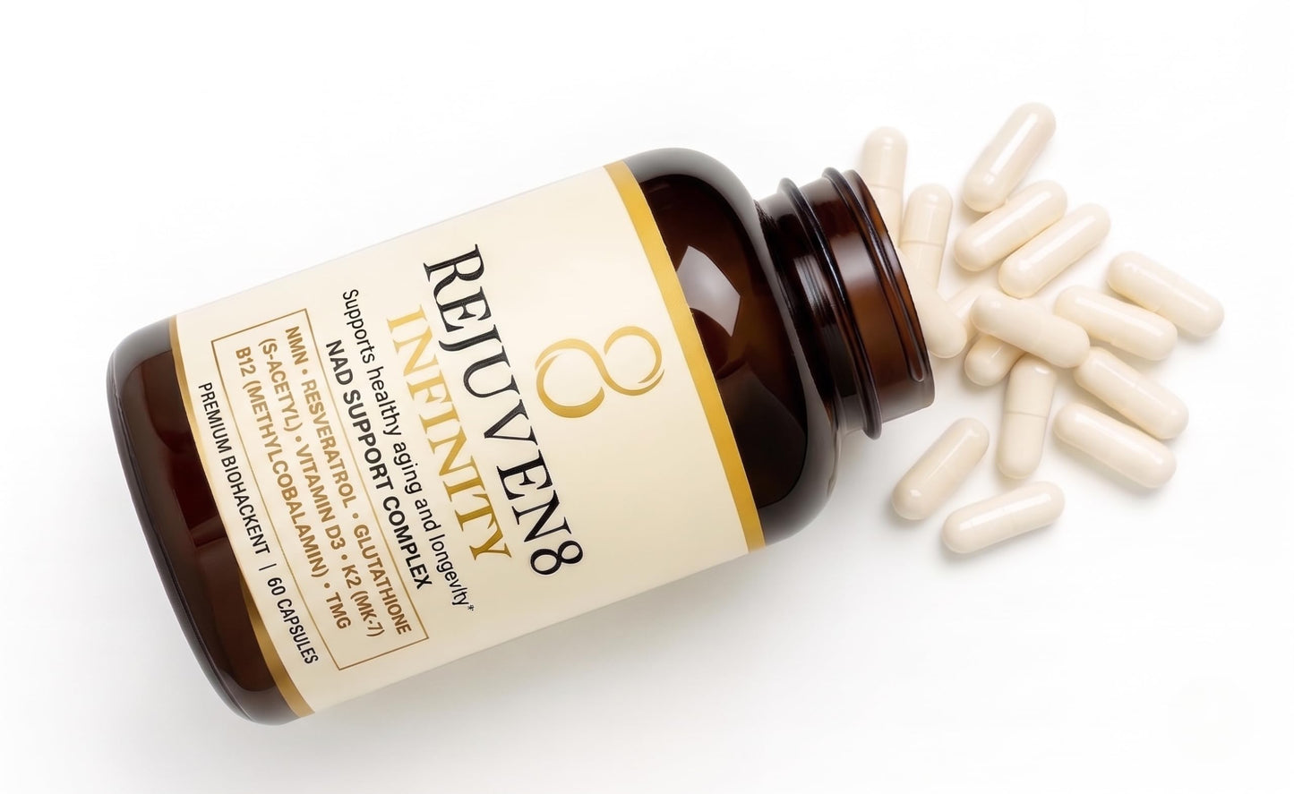 Rejuven8 pharmaceuticals Infinity Cellular Renewal Supplement Capsules, 60 Count