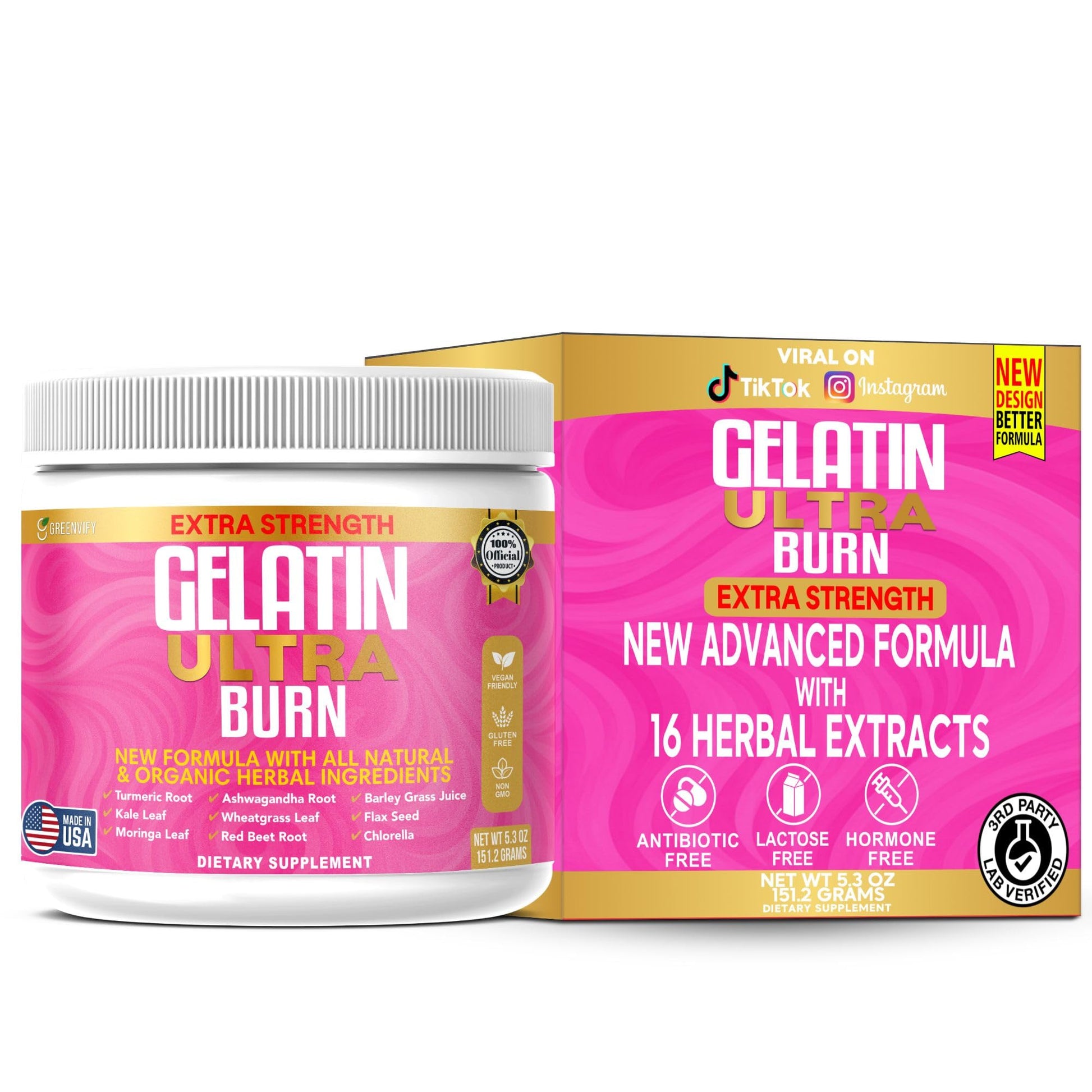 GREENVIFY GelatinBurn Capsules 60