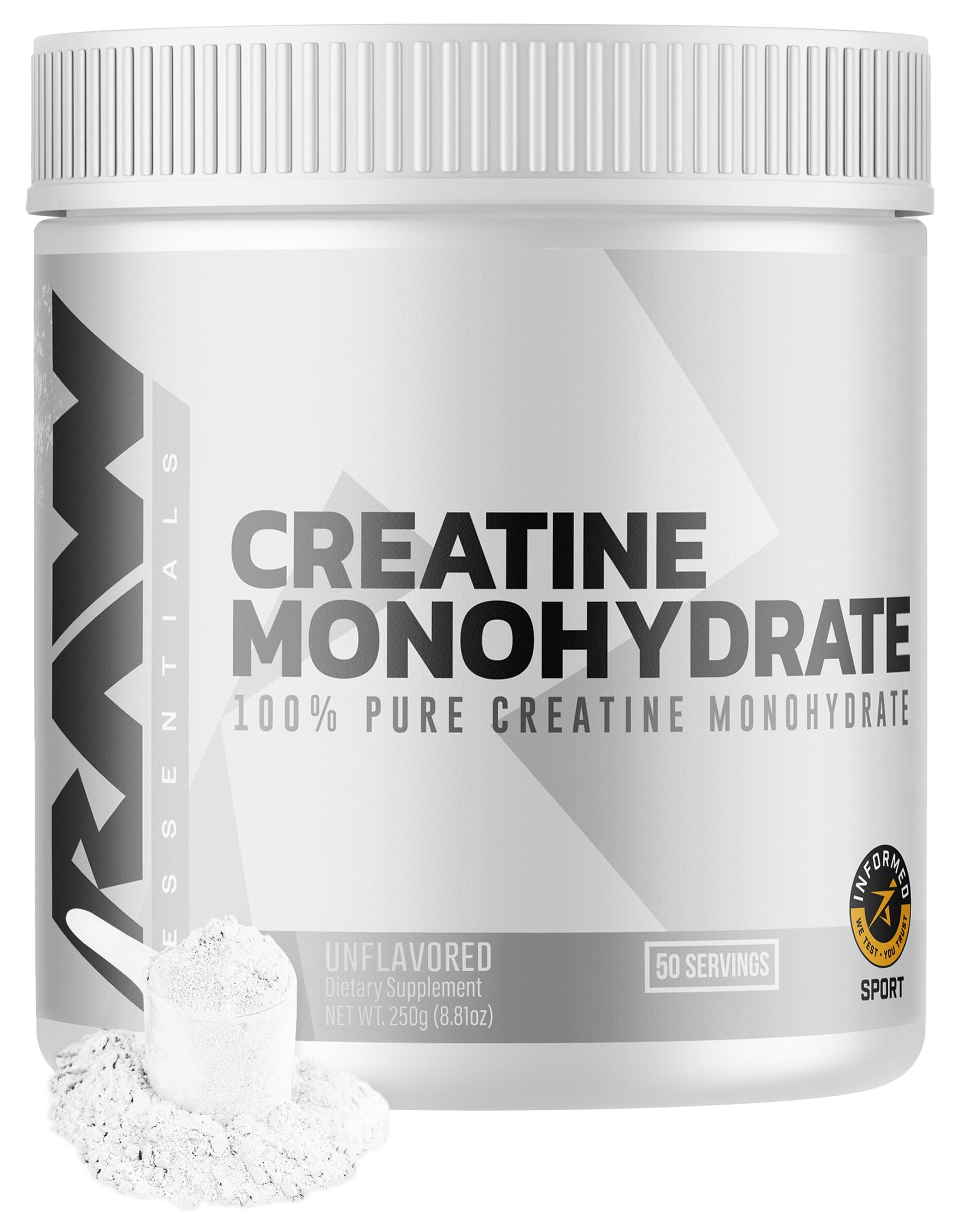 RAW Creatine Monohydrate Powder 8.81 oz
